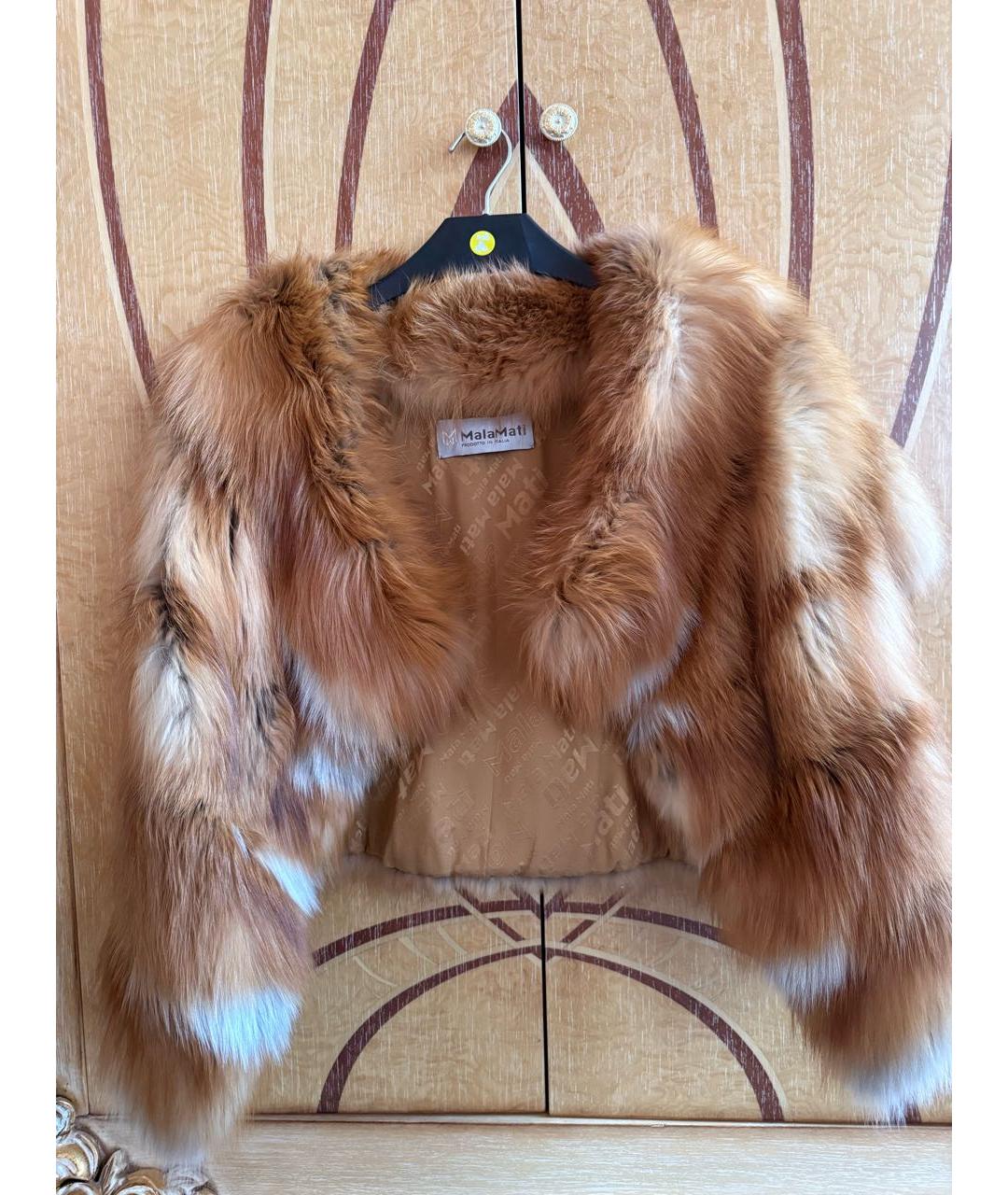MALA MATI Золотая меховая шуба, фото 6