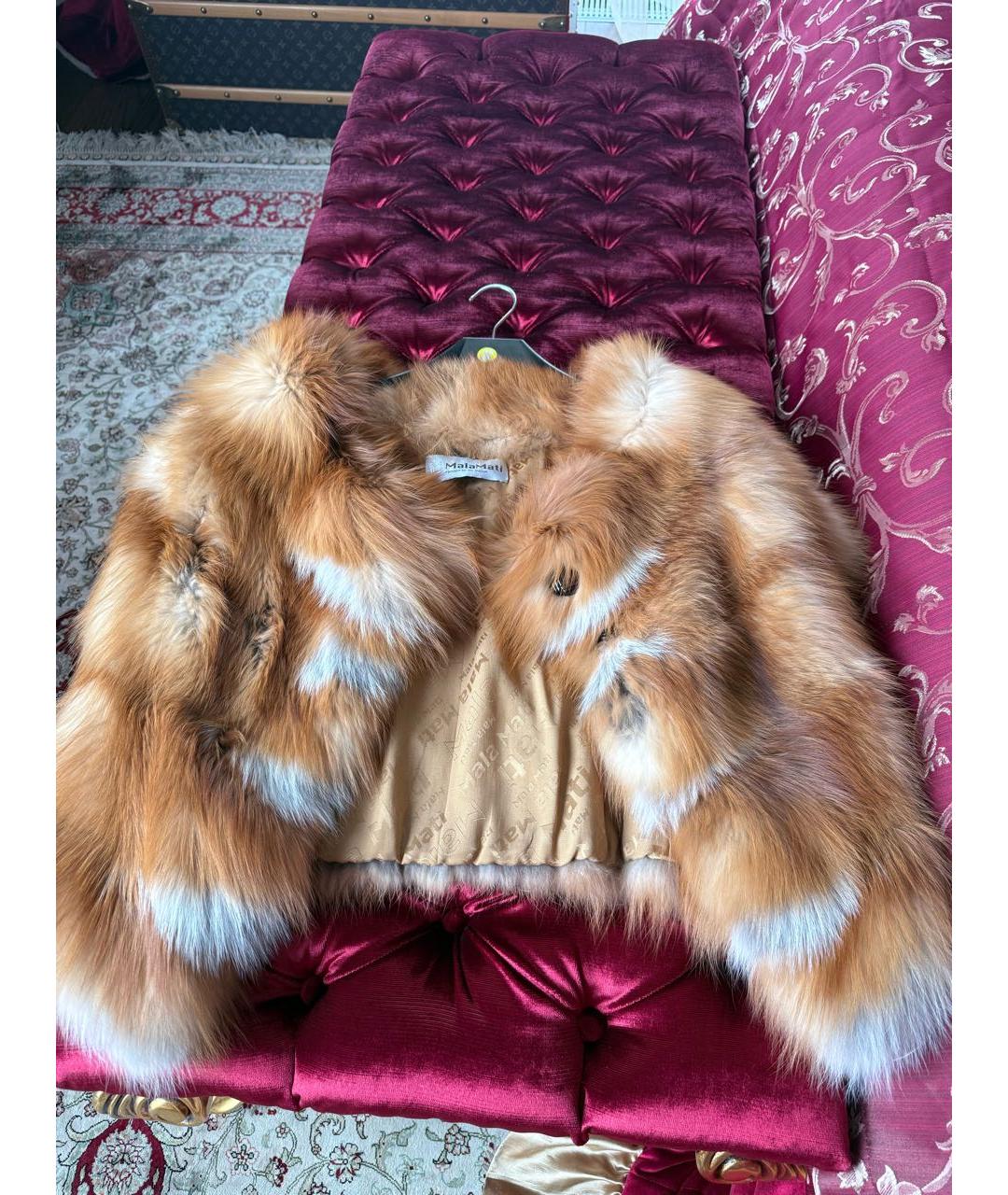 MALA MATI Золотая меховая шуба, фото 2