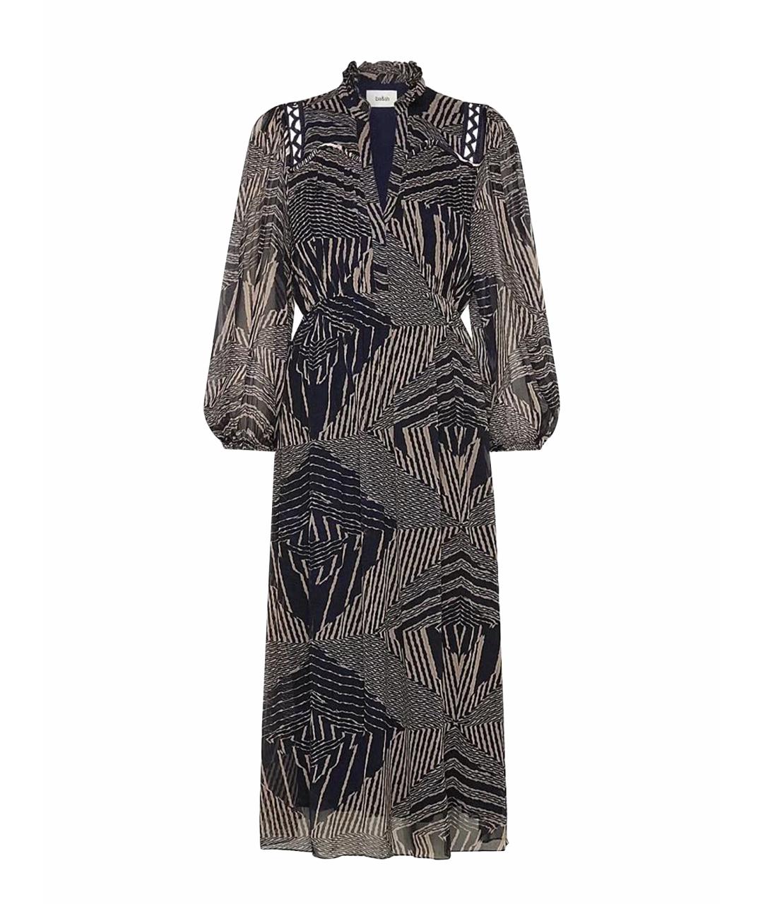 BA&SH Темно-синее вискозное повседневное платье, фото 1