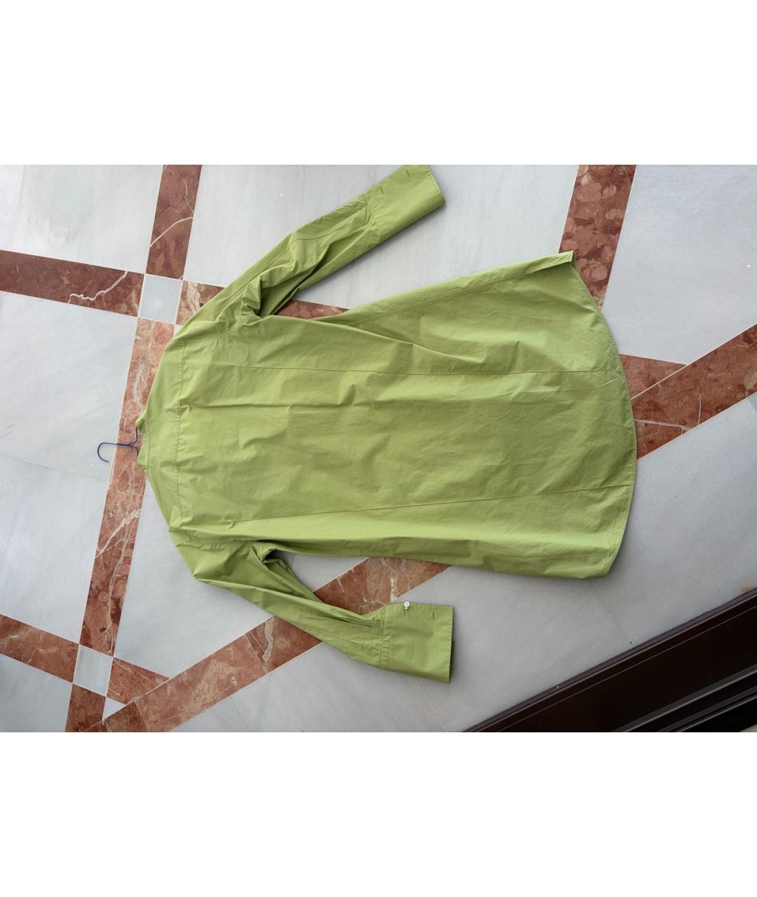 LOEWE Зеленые хлопковое повседневное платье, фото 2