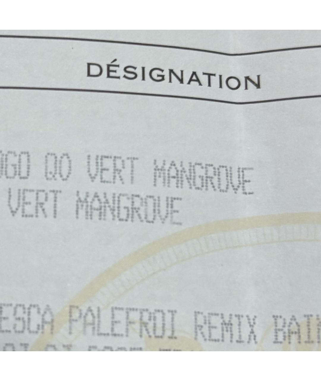 HERMES Зеленая кожаная сумка с короткими ручками, фото 5