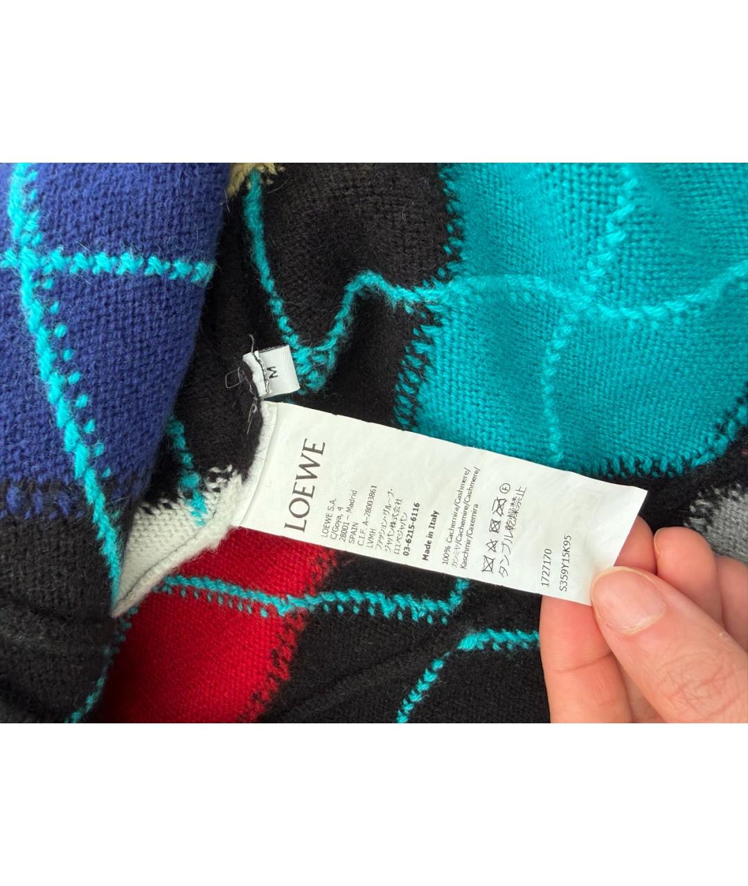LOEWE Мульти кашемировое повседневное платье, фото 4