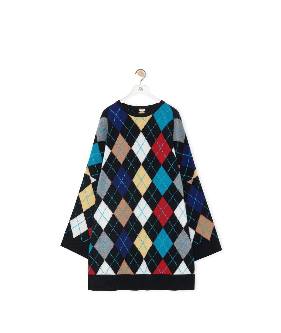 LOEWE Мульти кашемировое повседневное платье, фото 5