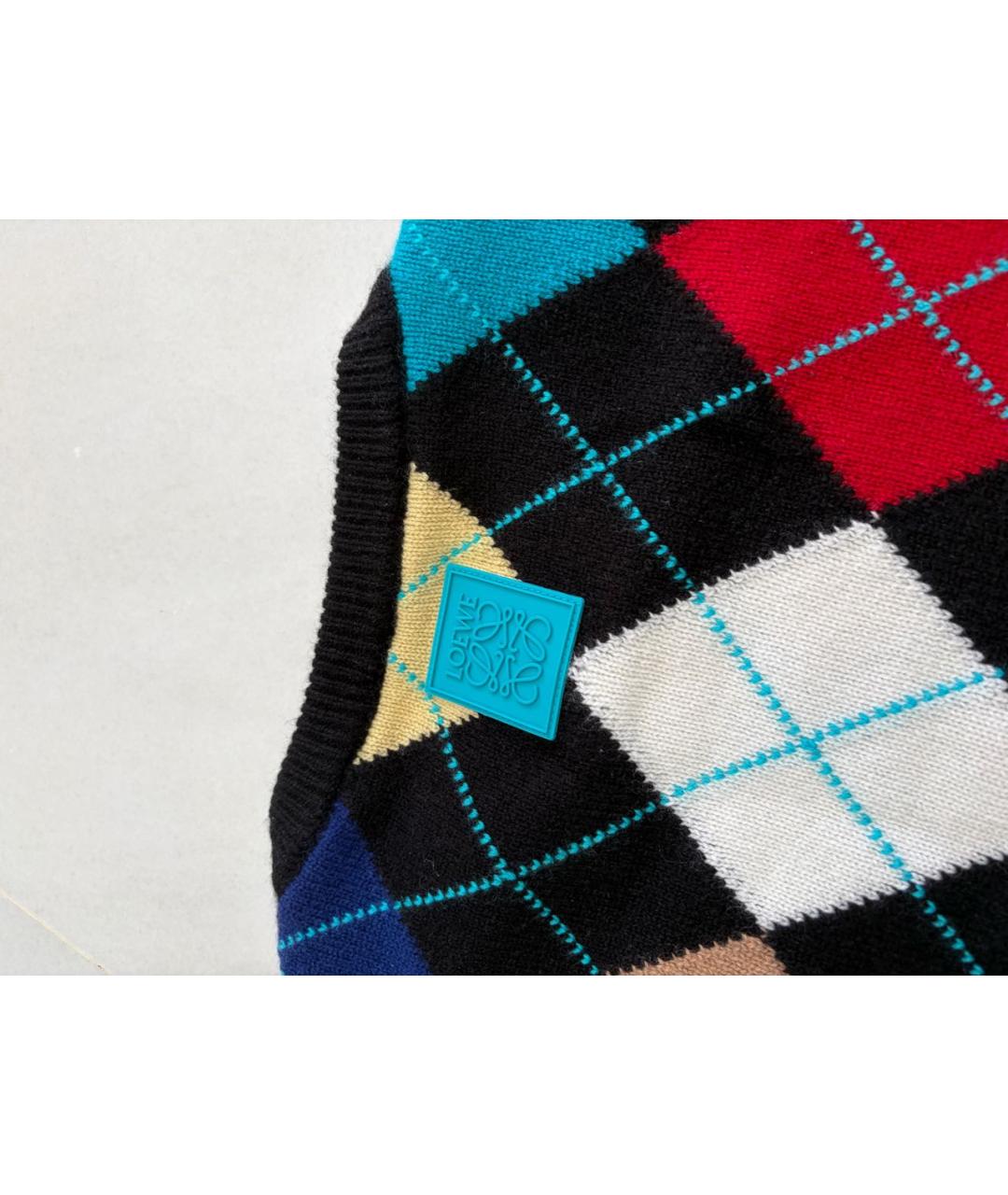 LOEWE Мульти кашемировое повседневное платье, фото 3