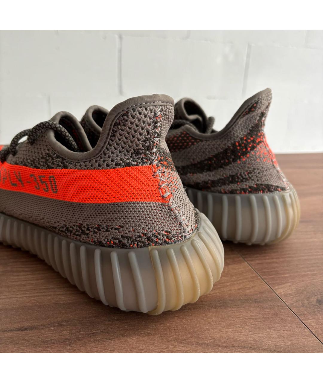 ADIDAS YEEZY Серые низкие кроссовки / кеды, фото 4
