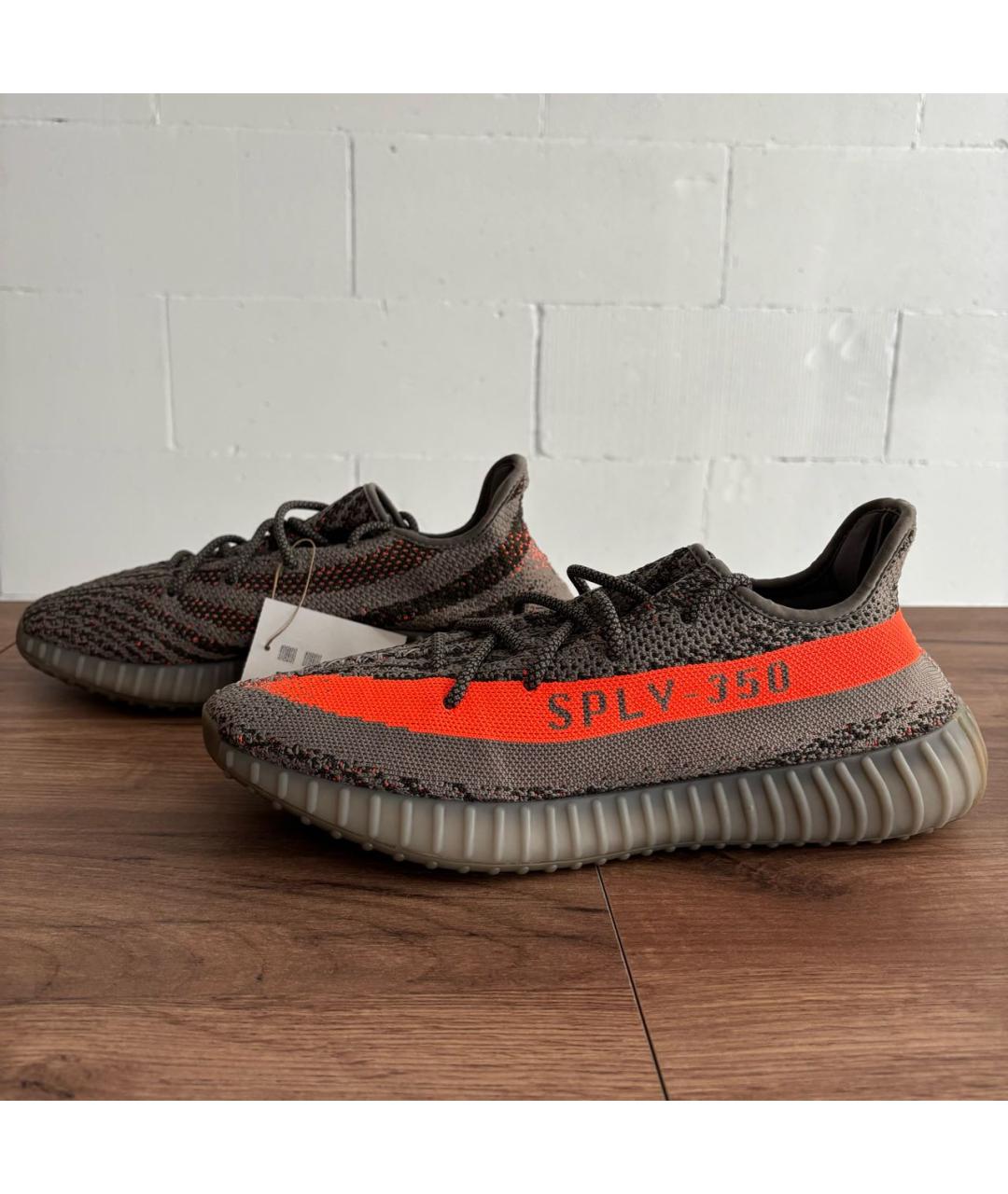 ADIDAS YEEZY Серые низкие кроссовки / кеды, фото 5