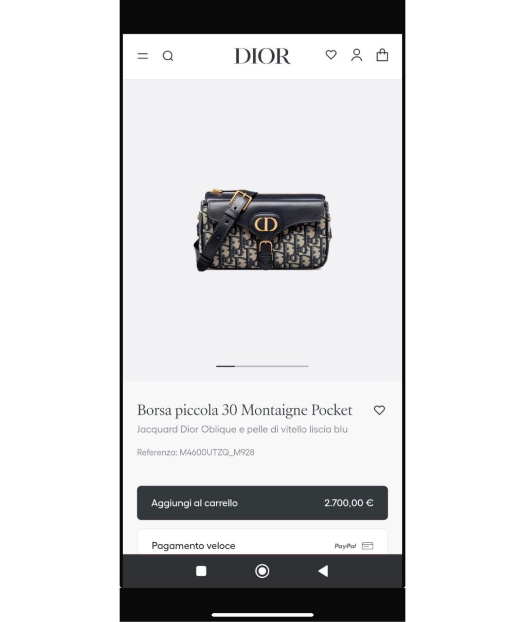 CHRISTIAN DIOR Черная деним сумка через плечо, фото 6