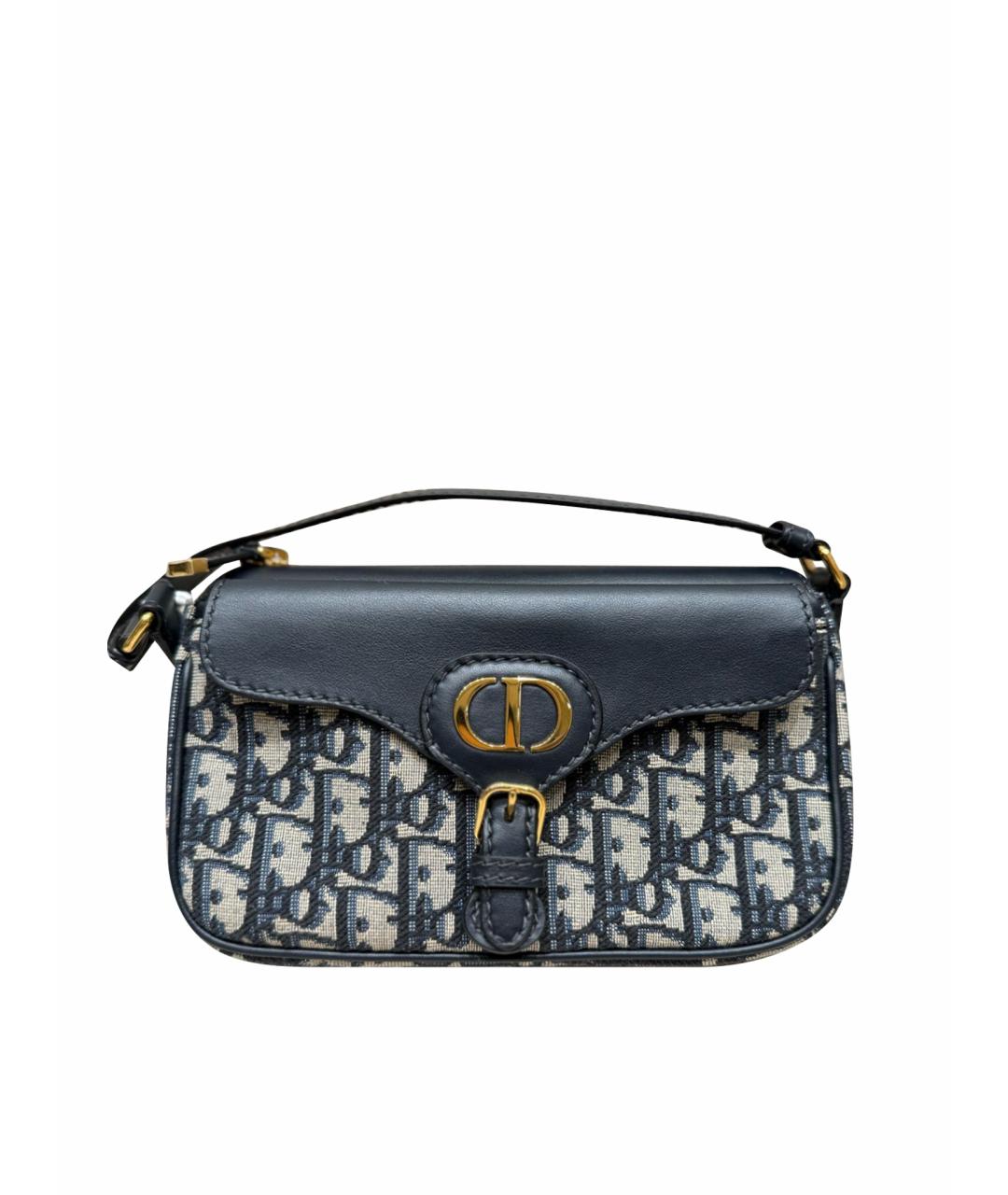 CHRISTIAN DIOR Черная деним сумка через плечо, фото 1