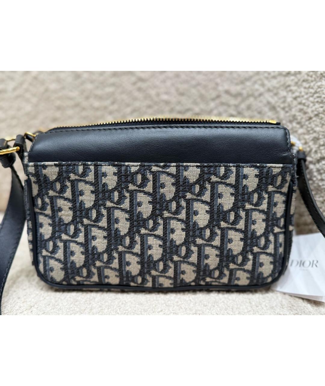 CHRISTIAN DIOR Черная деним сумка через плечо, фото 2