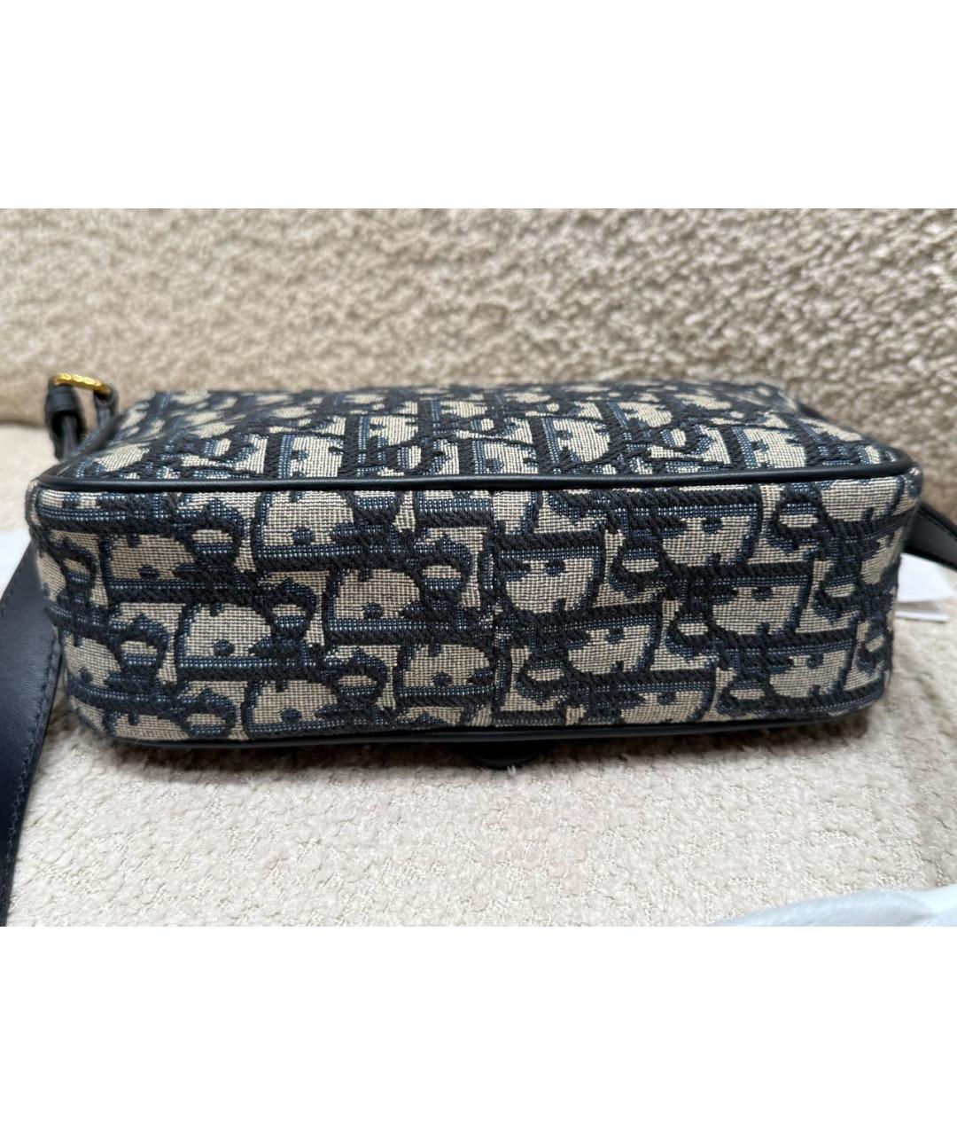 CHRISTIAN DIOR Черная деним сумка через плечо, фото 3