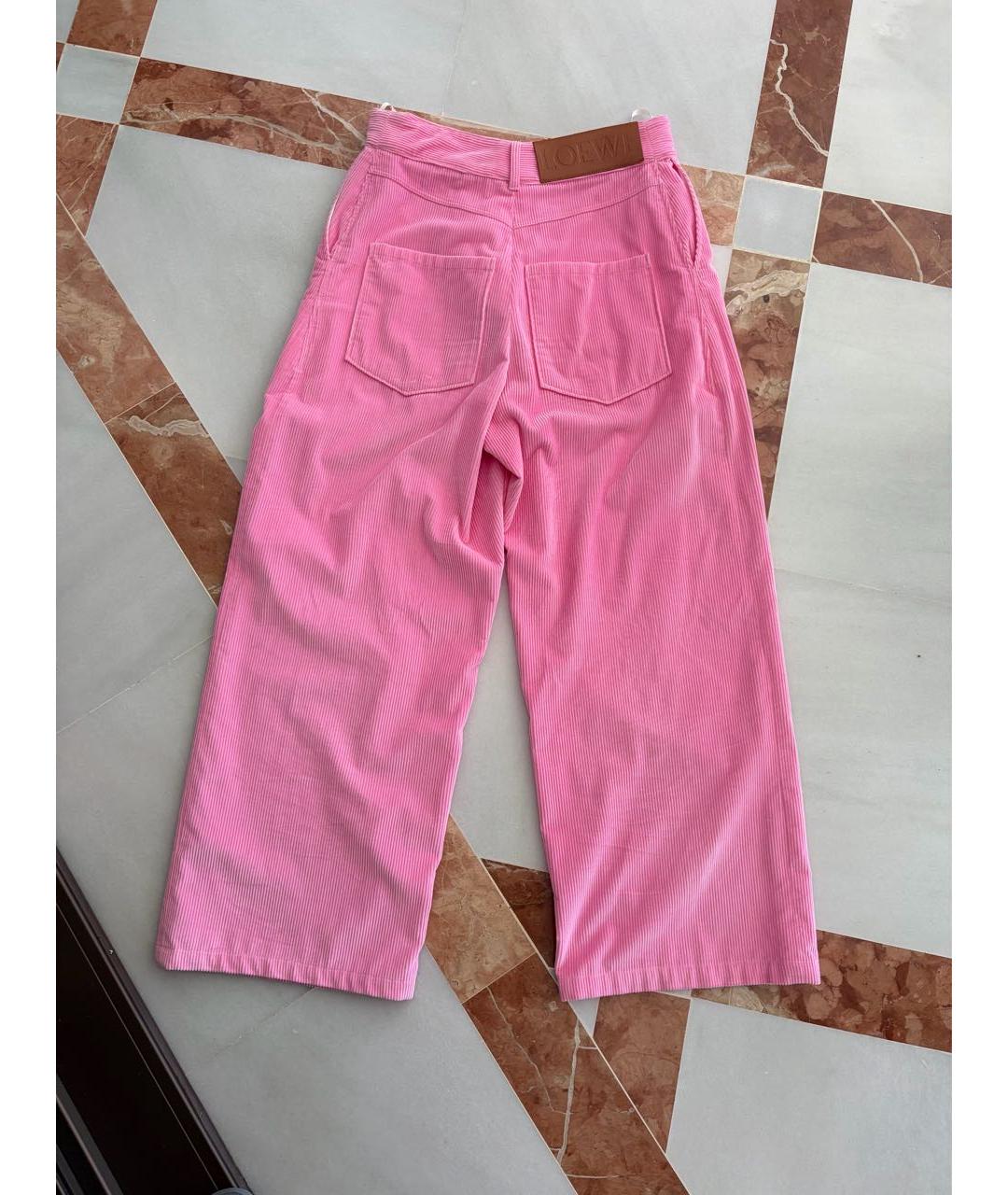 LOEWE Розовые брюки широкие, фото 2
