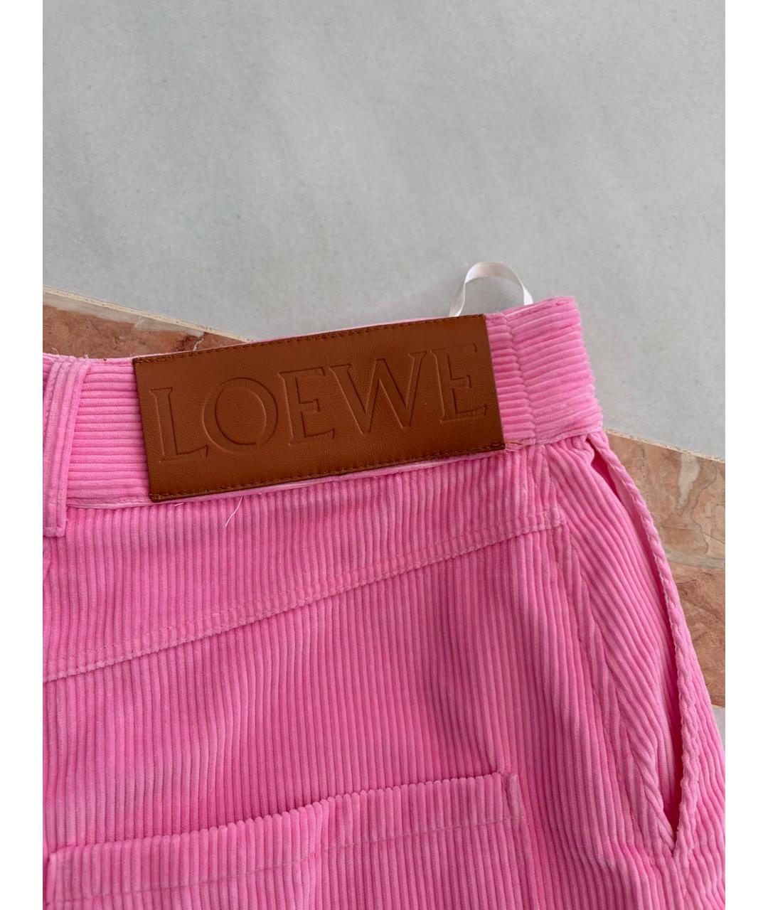 LOEWE Розовые брюки широкие, фото 3