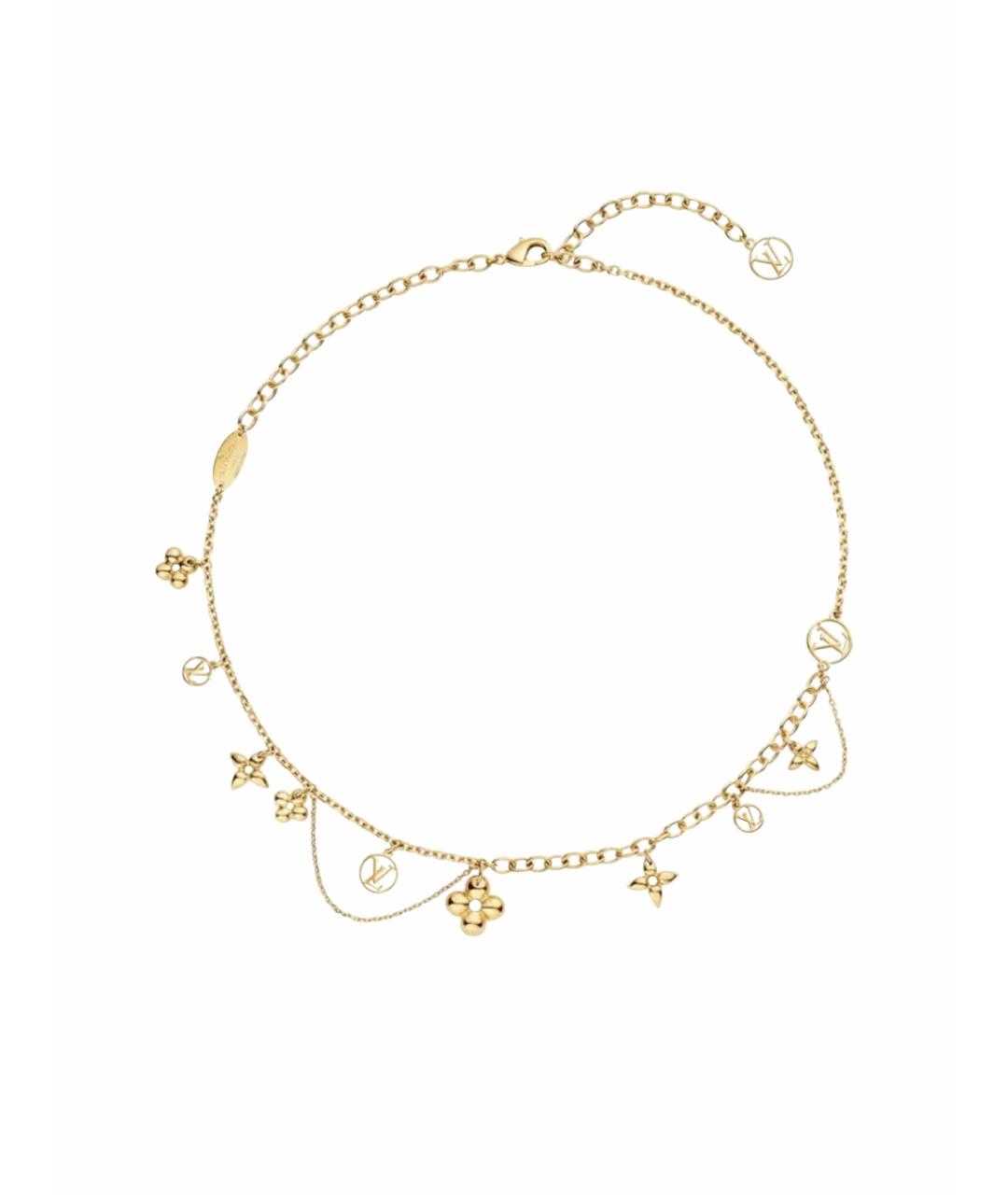 LOUIS VUITTON Золотое металлическое колье, фото 1