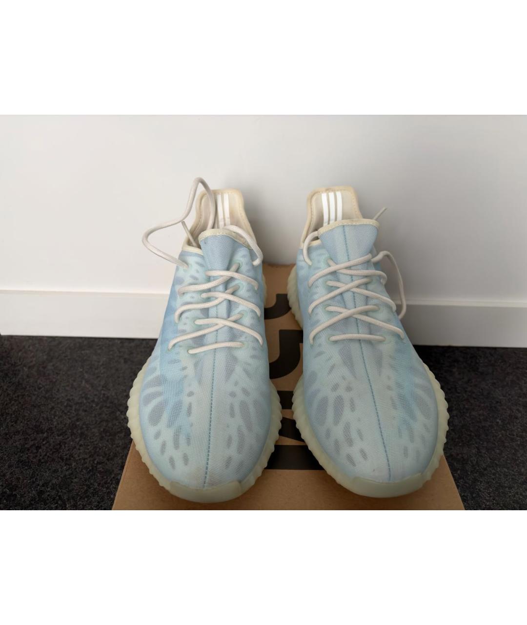 ADIDAS YEEZY Голубые синтетические низкие кроссовки / кеды, фото 2