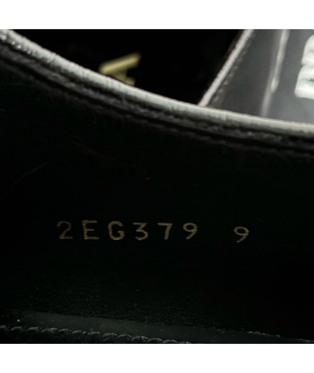 PRADA Черные кожаные низкие ботинки, фото 4