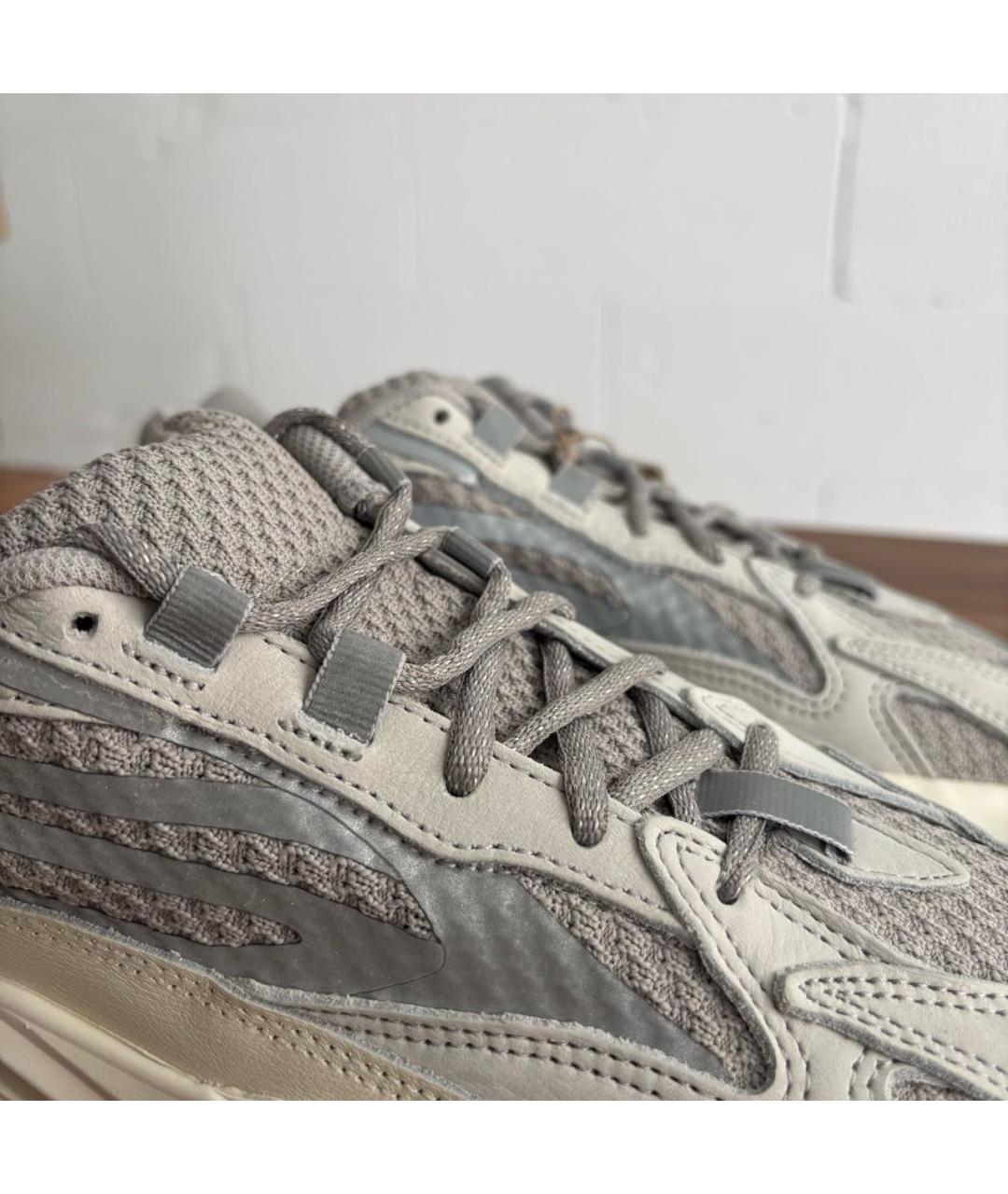 ADIDAS YEEZY Серебряные низкие кроссовки / кеды, фото 5