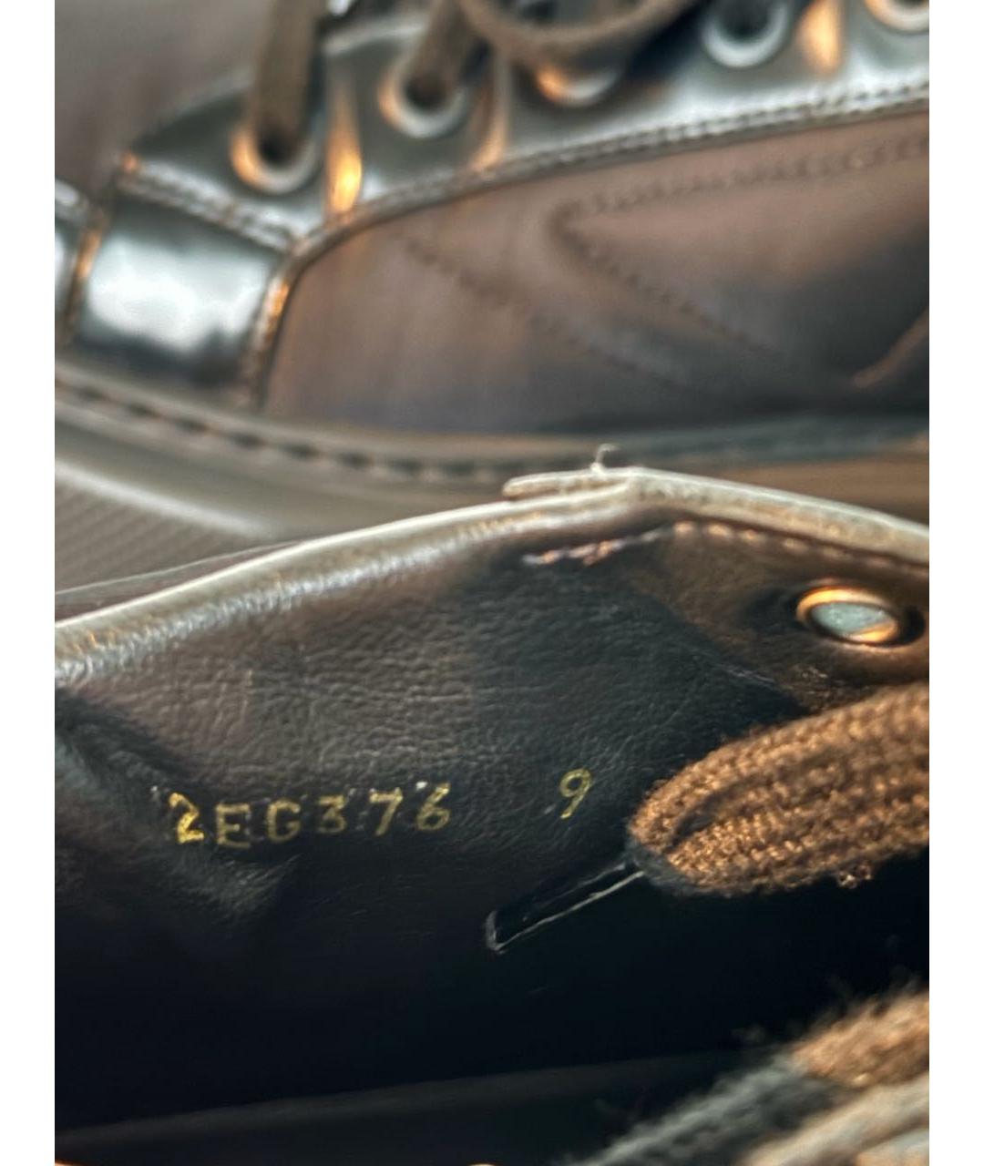 PRADA Черные кожаные низкие кроссовки / кеды, фото 3