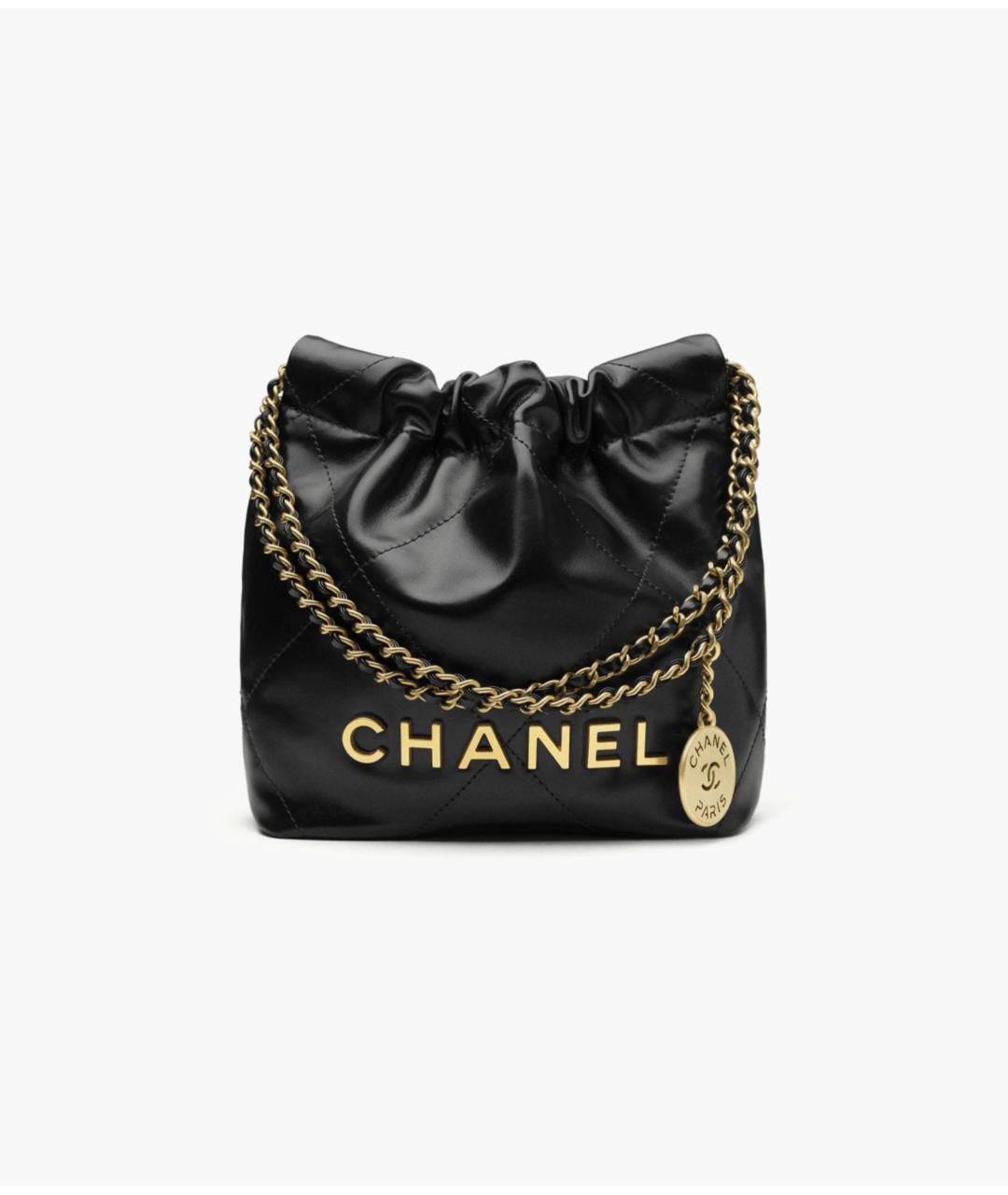 CHANEL Черная кожаная сумка через плечо, фото 5