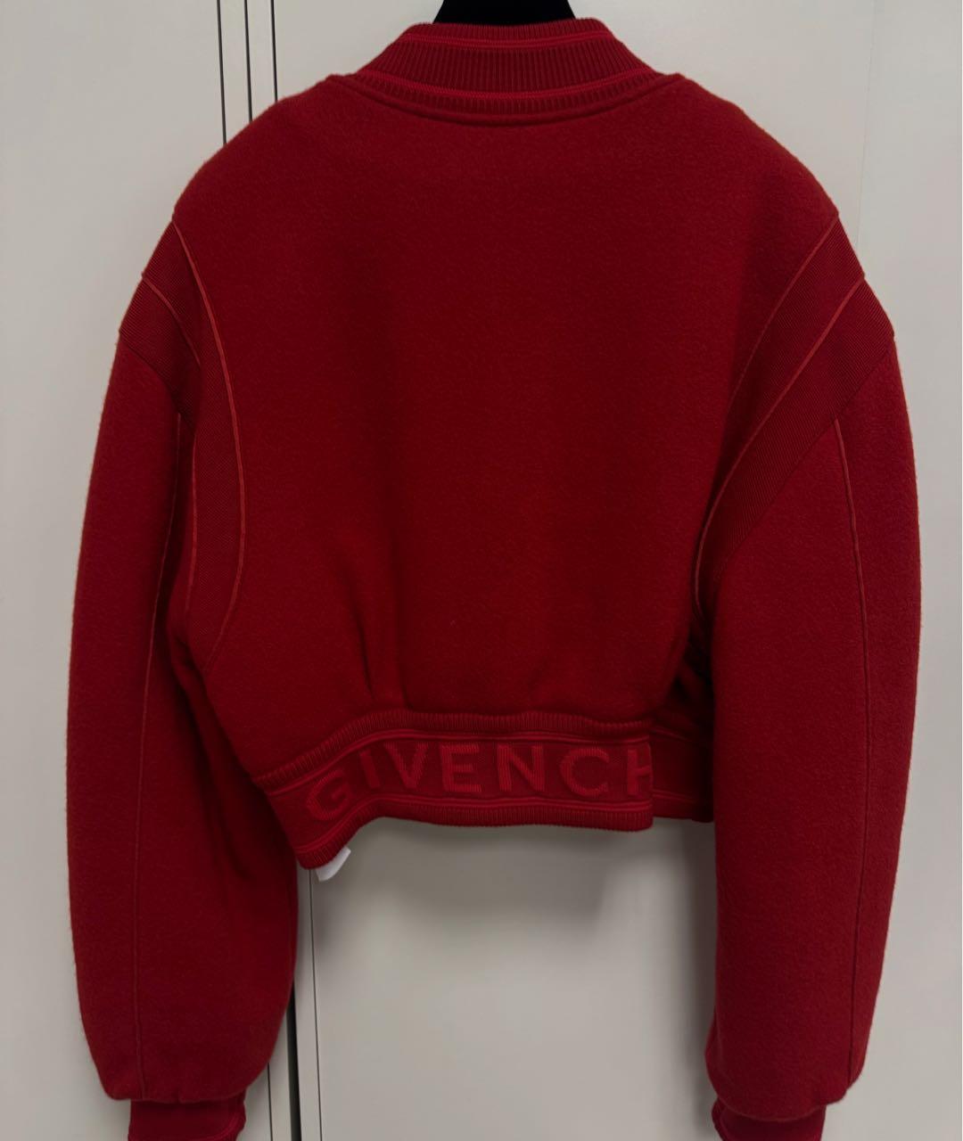 GIVENCHY Красная шерстяная куртка, фото 2