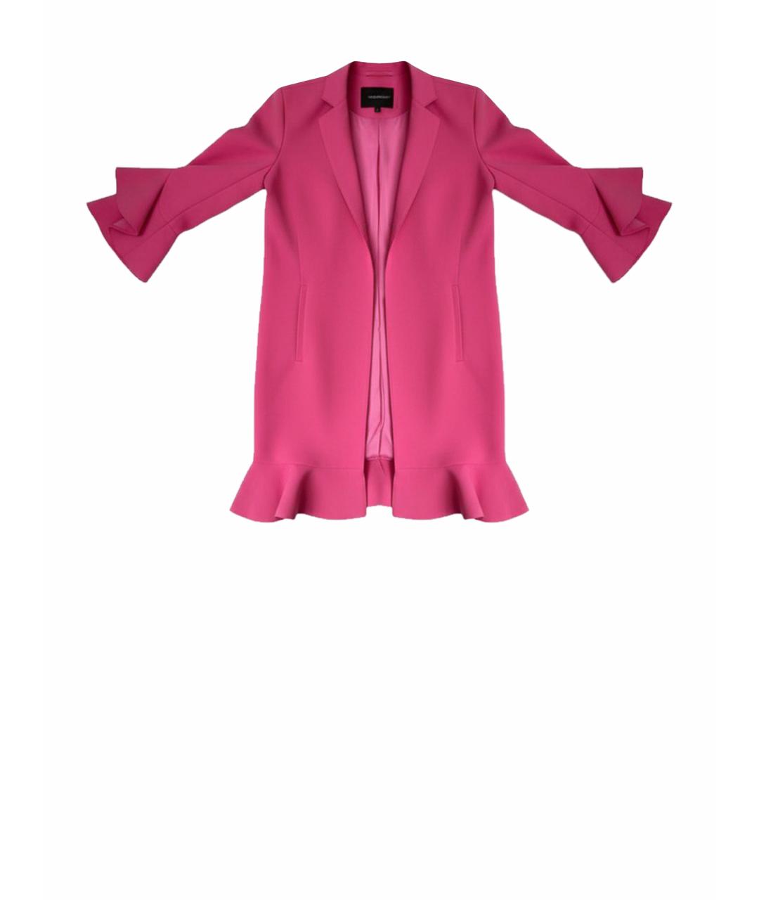 PINKO Розовый полиэстеровый кардиган, фото 1