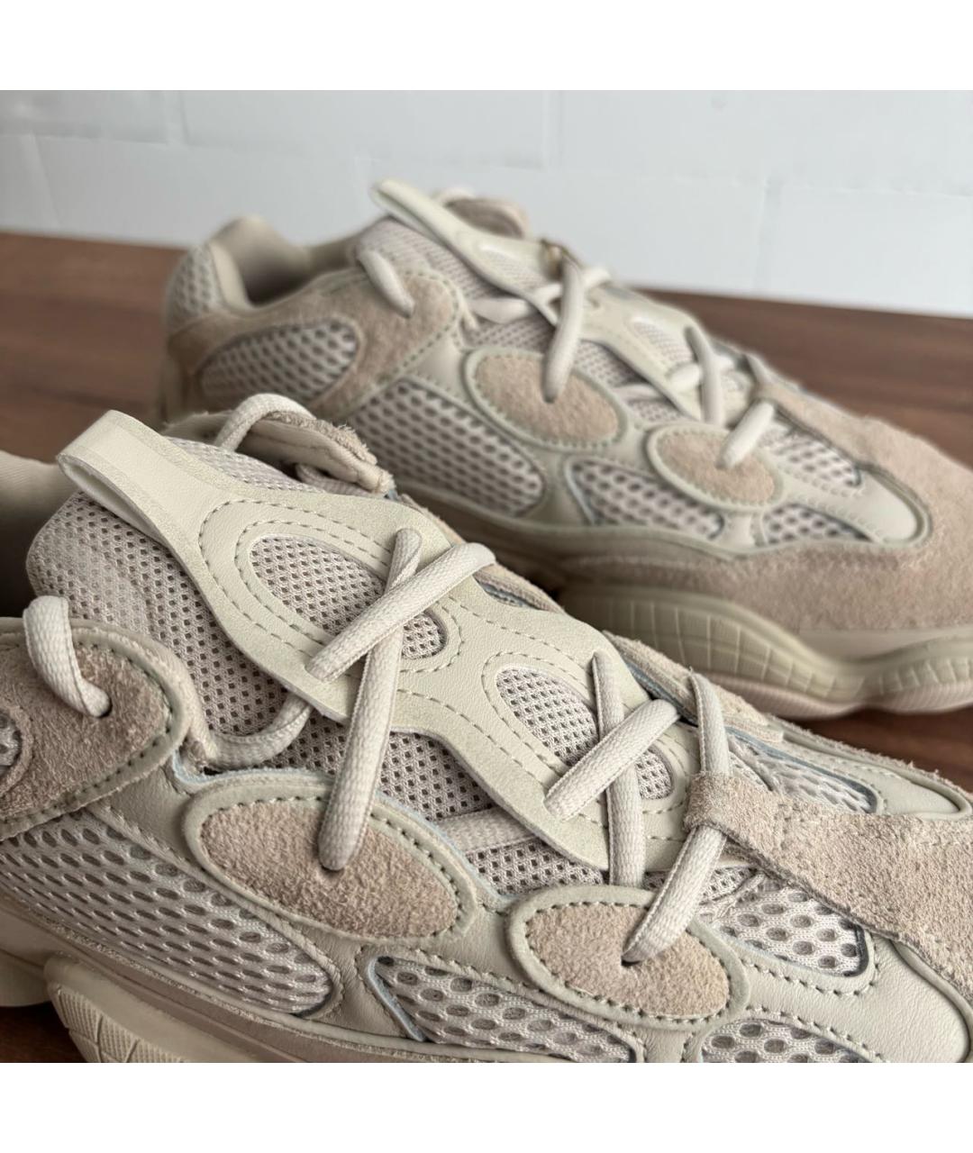 ADIDAS YEEZY Бежевые низкие кроссовки / кеды, фото 3