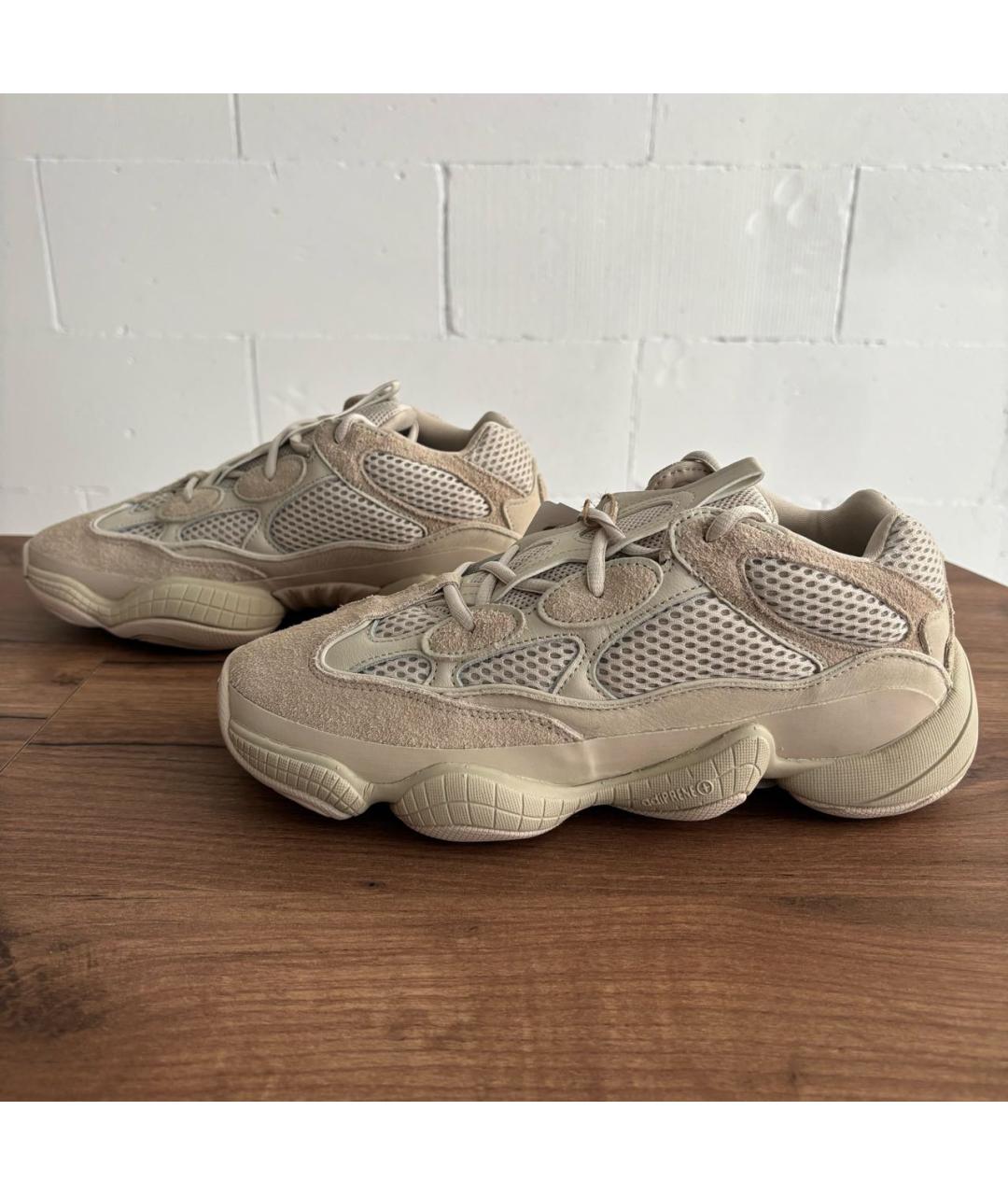 ADIDAS YEEZY Бежевые низкие кроссовки / кеды, фото 6