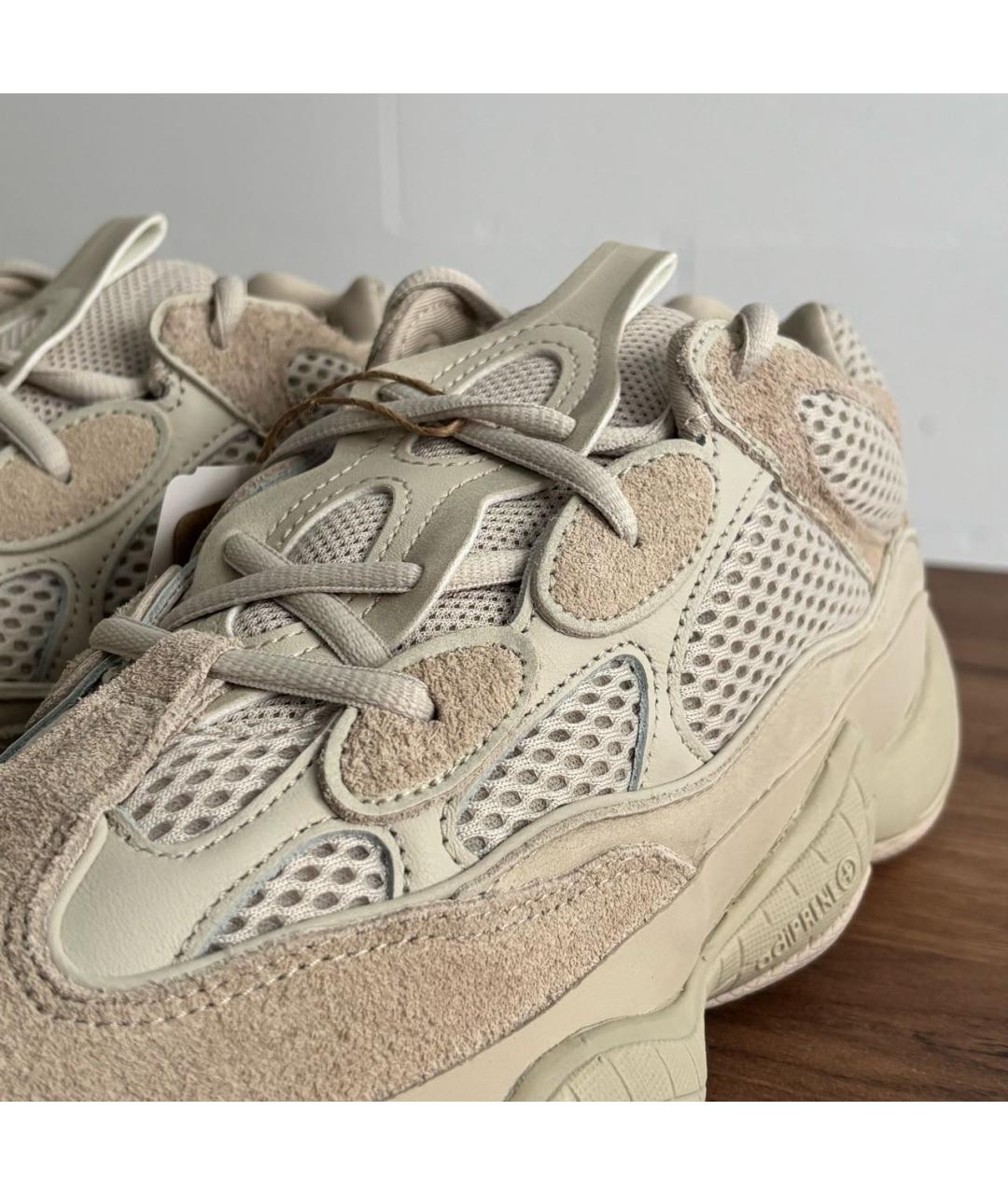 ADIDAS YEEZY Бежевые низкие кроссовки / кеды, фото 5