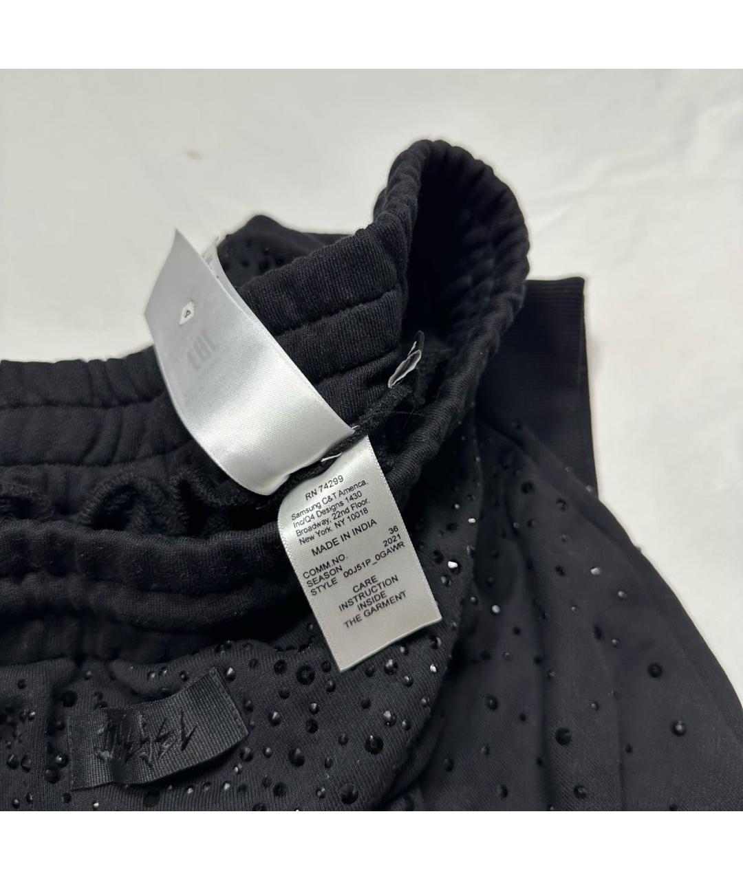 DIESEL Черная хлопковая юбка мини, фото 7