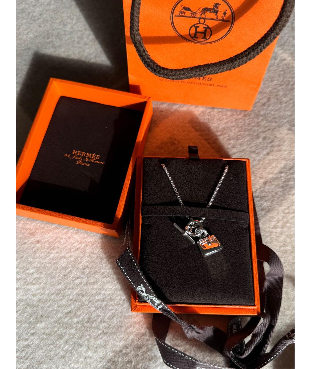 HERMES Серебряная серебряная подвеска, фото 2