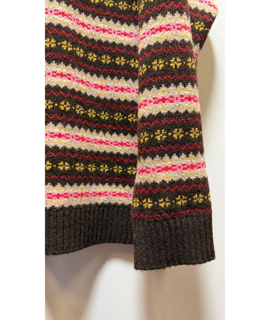 MIU MIU Коричневый шерстяной джемпер / свитер, фото 4