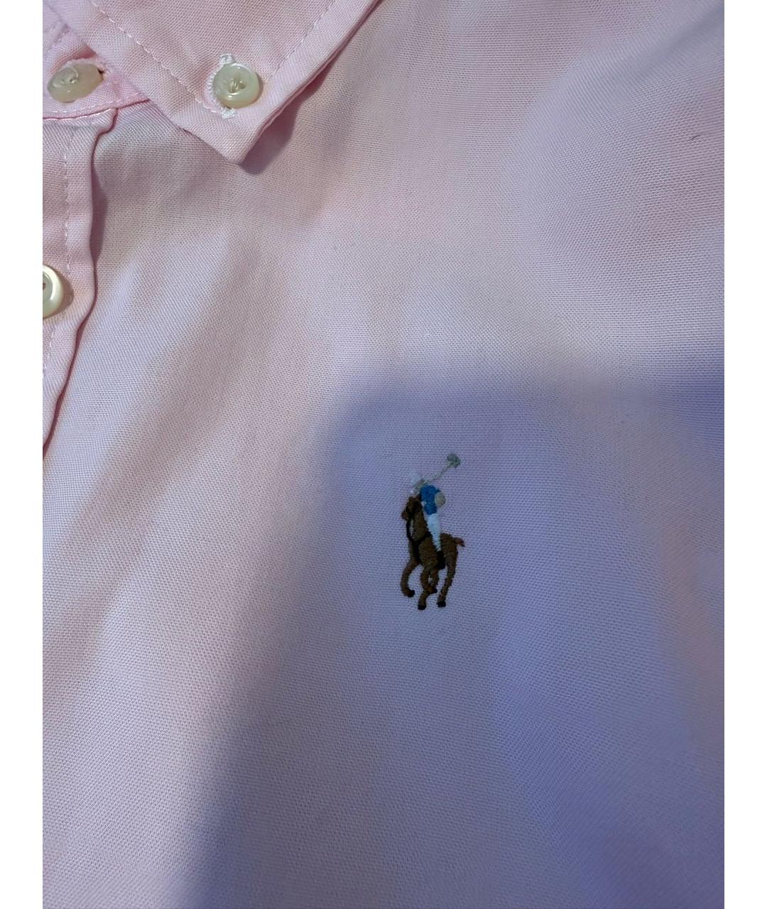 POLO RALPH LAUREN Розовая хлопковая рубашка/блузка, фото 4