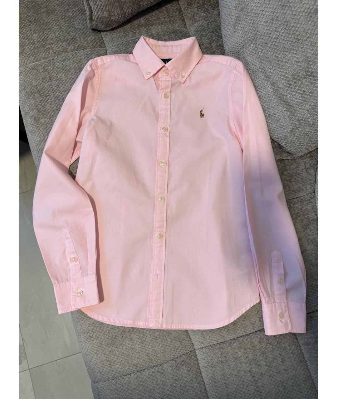 POLO RALPH LAUREN Розовая хлопковая рубашка/блузка, фото 8