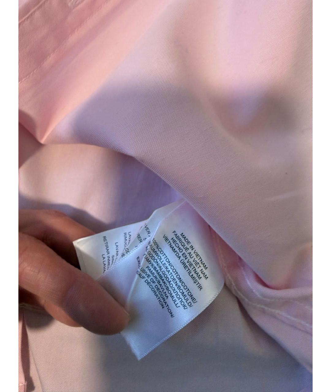 POLO RALPH LAUREN Розовая хлопковая рубашка/блузка, фото 5