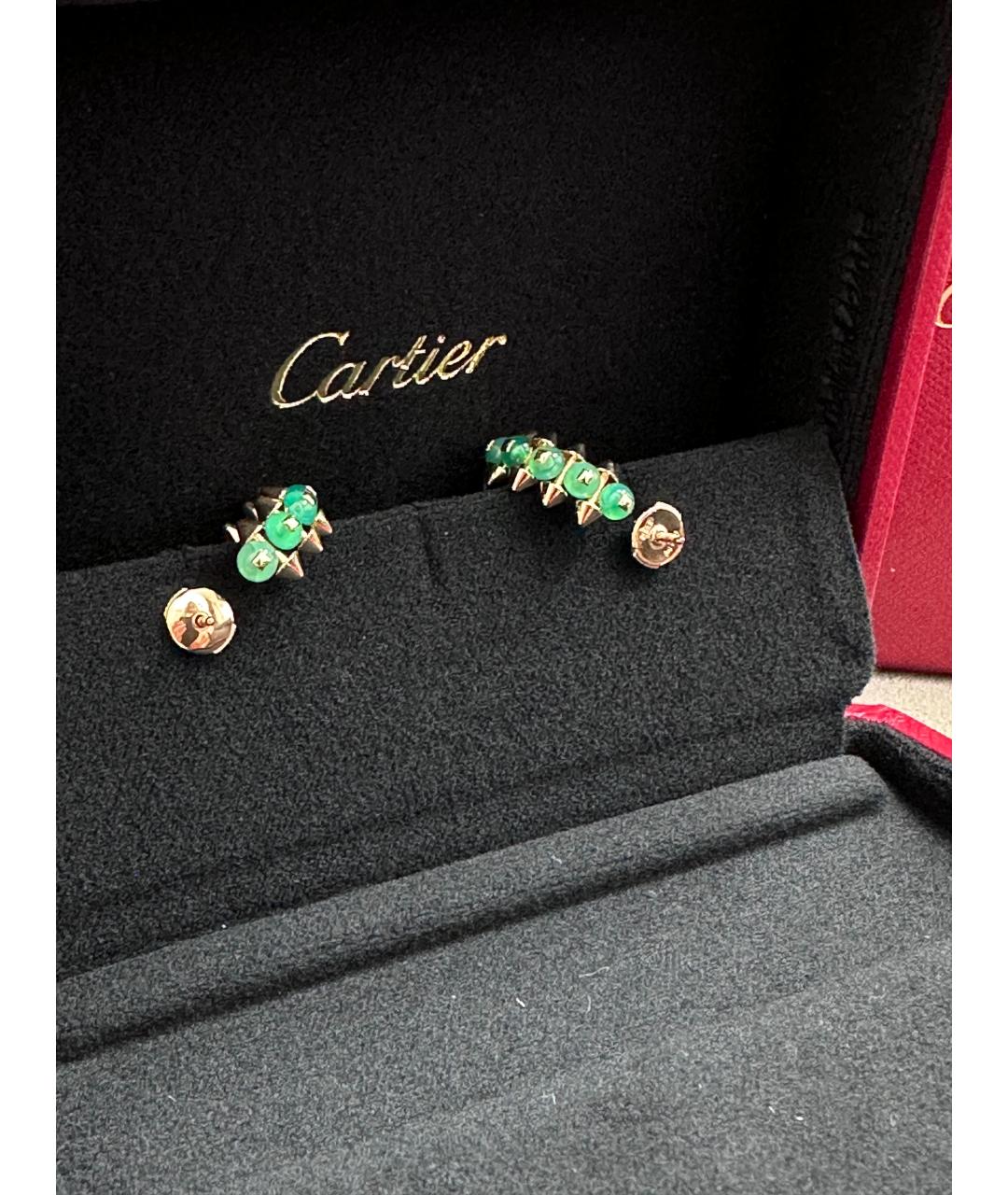 CARTIER Золотые серьги из розового золота, фото 6