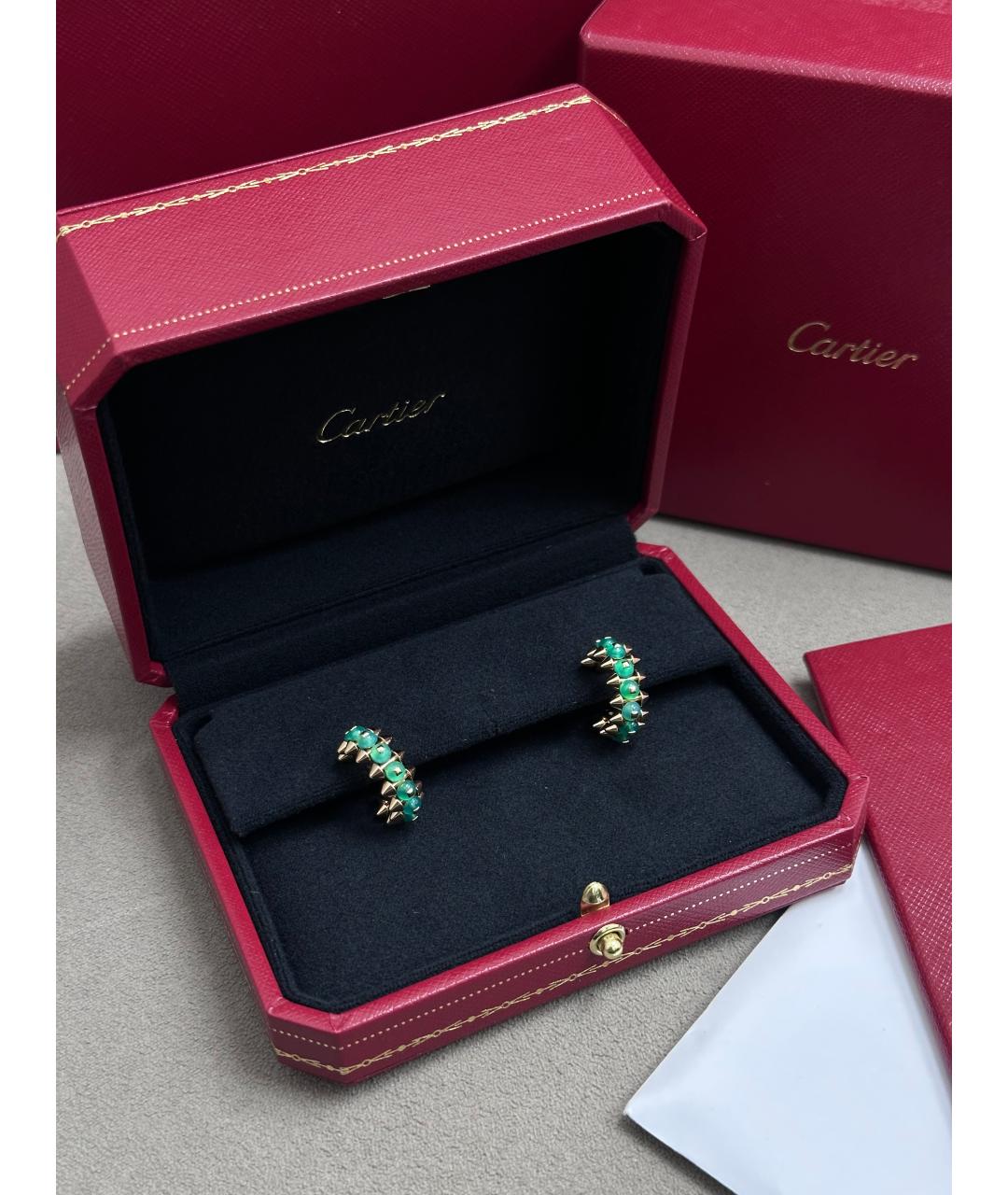 CARTIER Золотые серьги из розового золота, фото 4