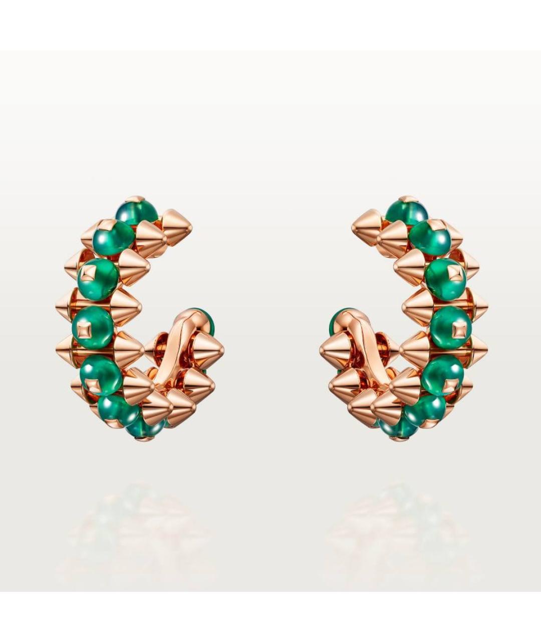 CARTIER Золотые серьги из розового золота, фото 7