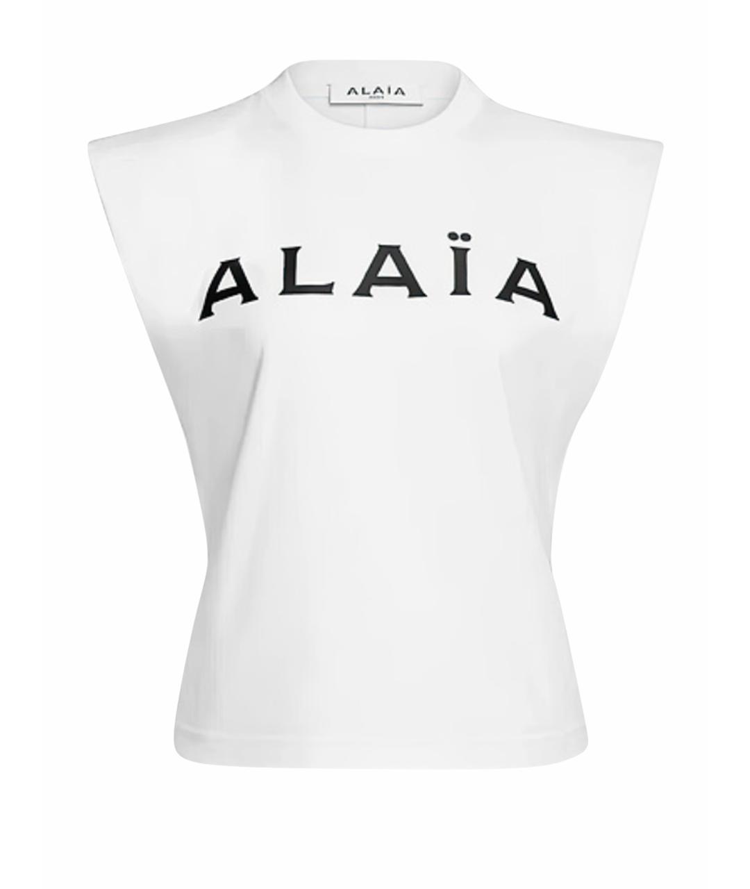 ALAIA Белая хлопковая майка, фото 1