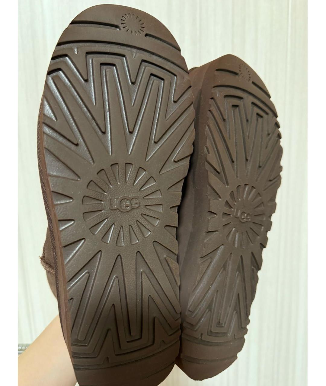UGG AUSTRALIA Коричневые замшевые ботинки, фото 7