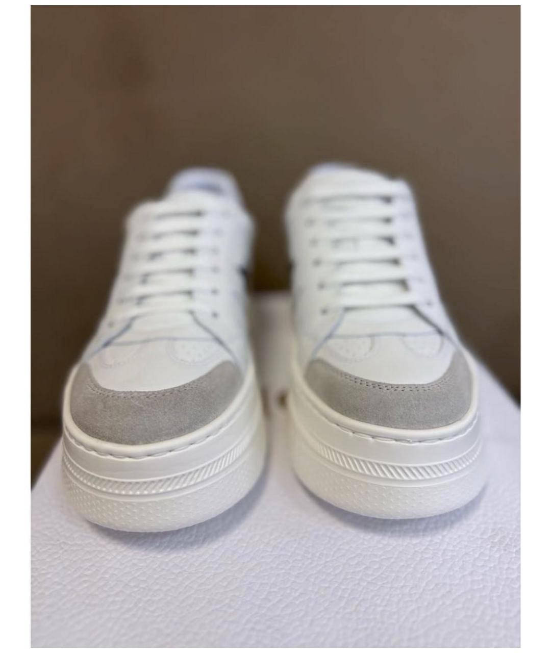 CHRISTIAN DIOR Белые кожаные кроссовки, фото 3