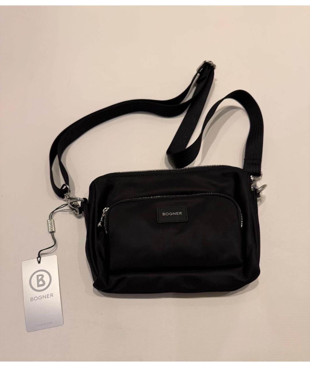 BOGNER Черная сумка через плечо, фото 5