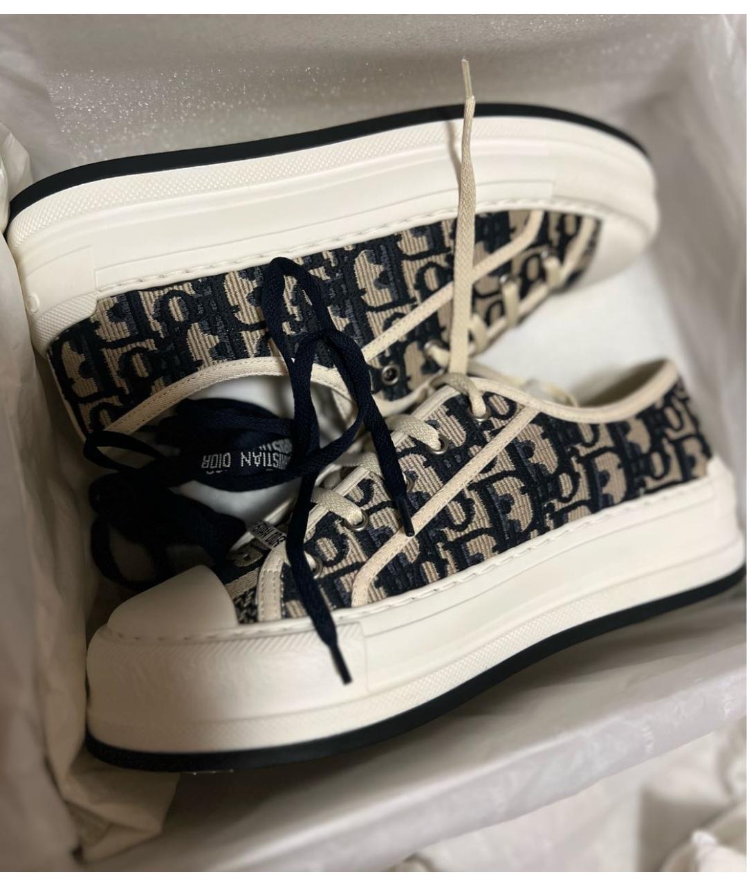 CHRISTIAN DIOR Бежевые кеды, фото 5