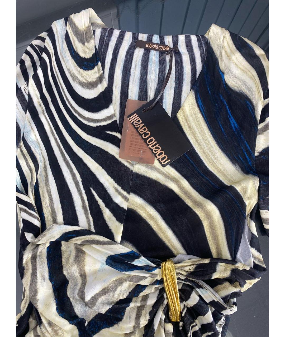 ROBERTO CAVALLI Мульти вискозное платье, фото 3