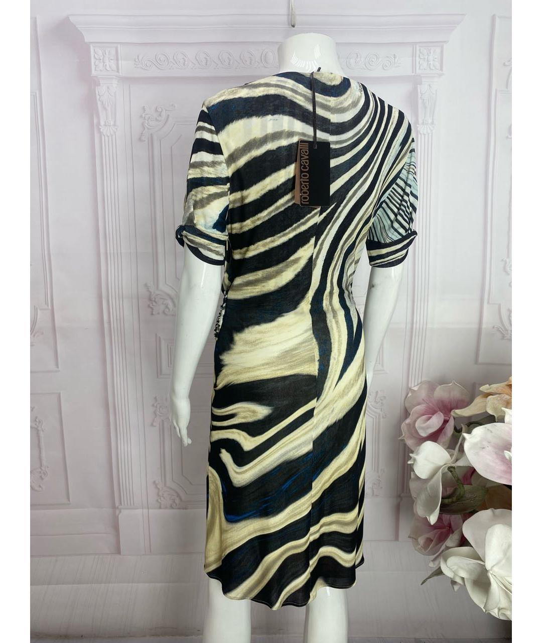 ROBERTO CAVALLI Мульти вискозное платье, фото 8