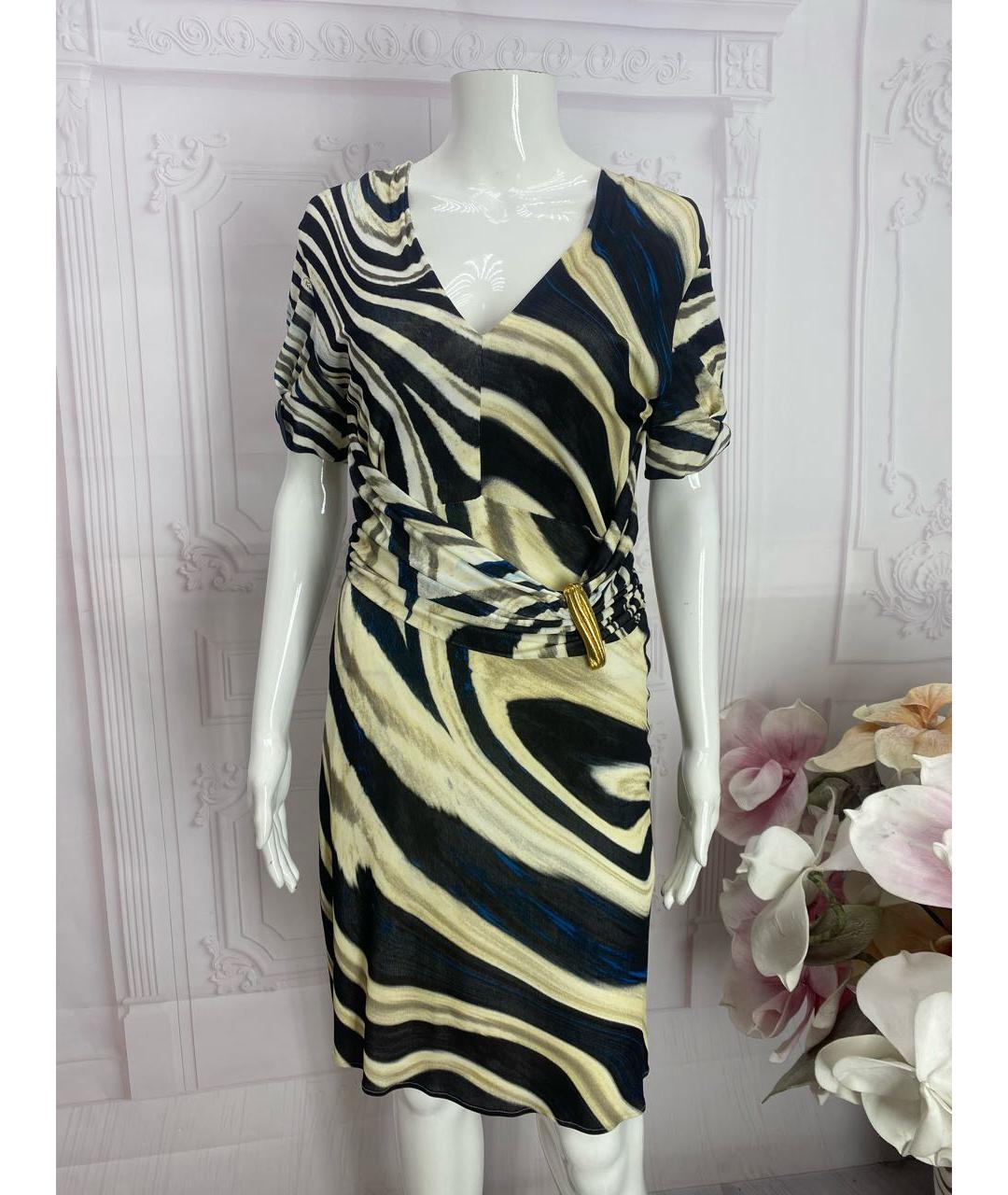 ROBERTO CAVALLI Мульти вискозное платье, фото 5