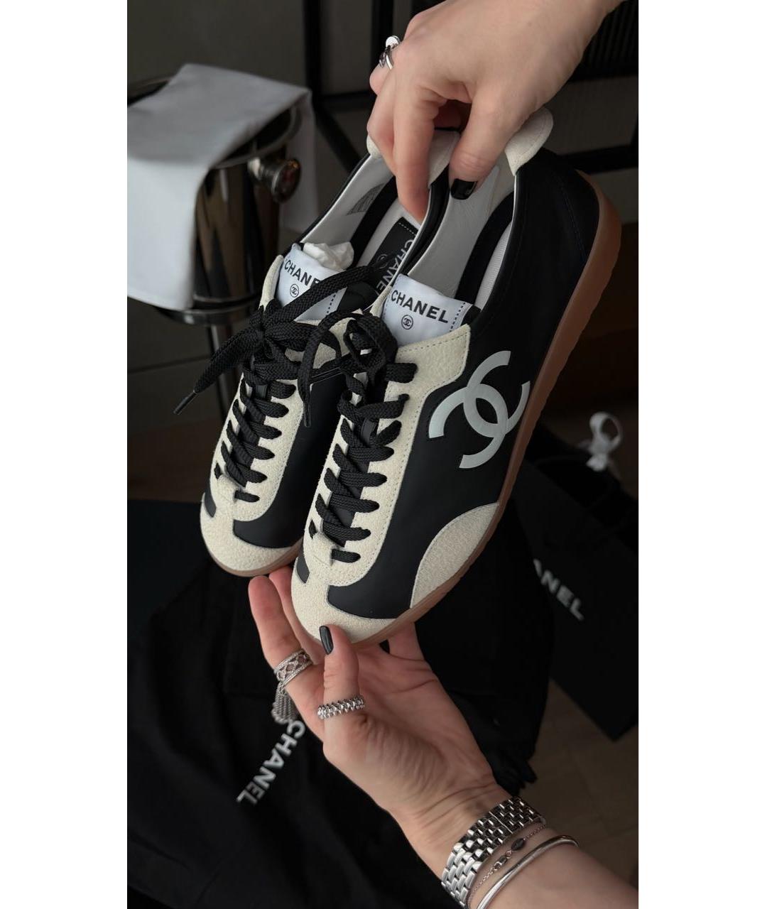 CHANEL Черные кеды, фото 4