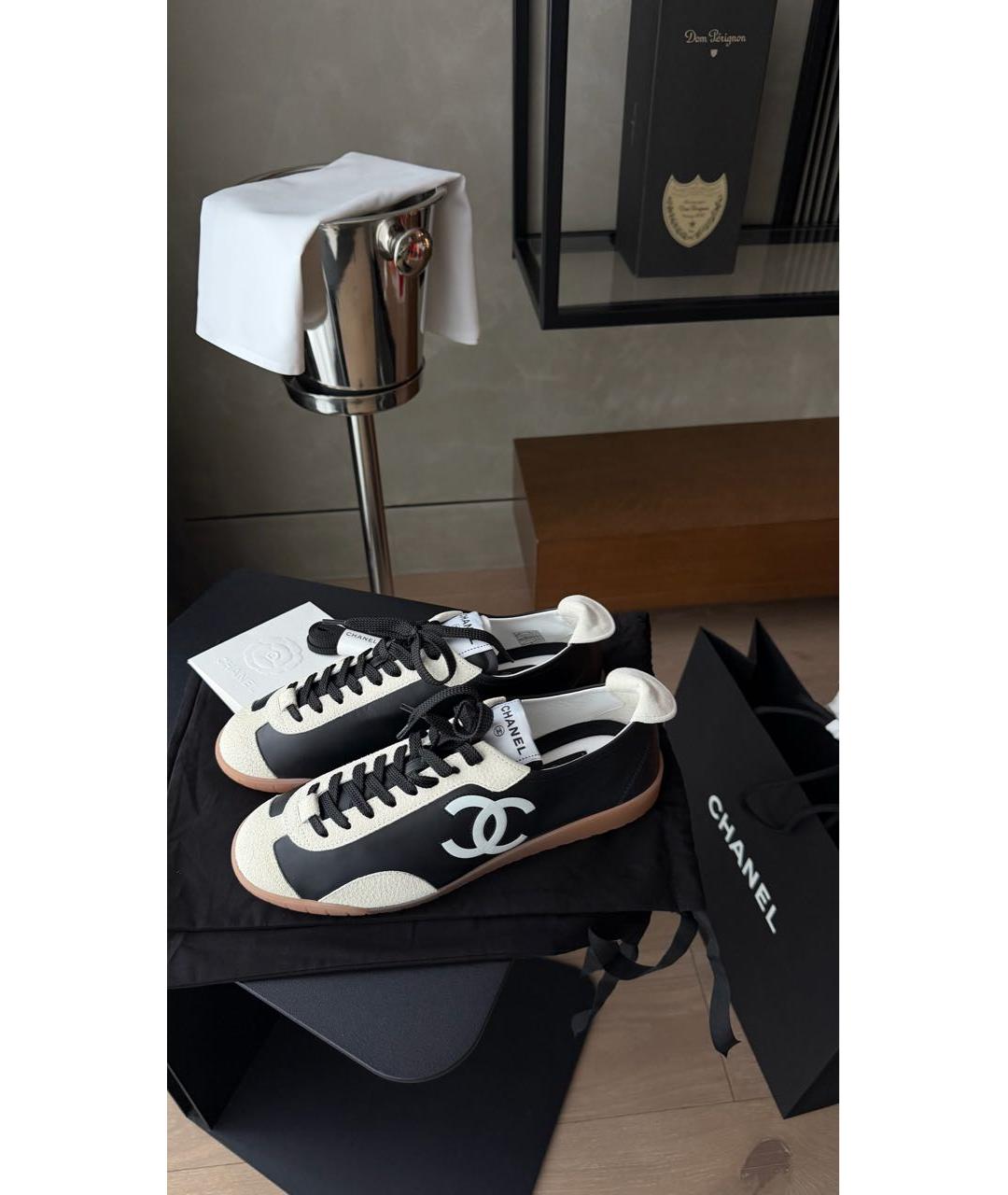 CHANEL Черные кеды, фото 2