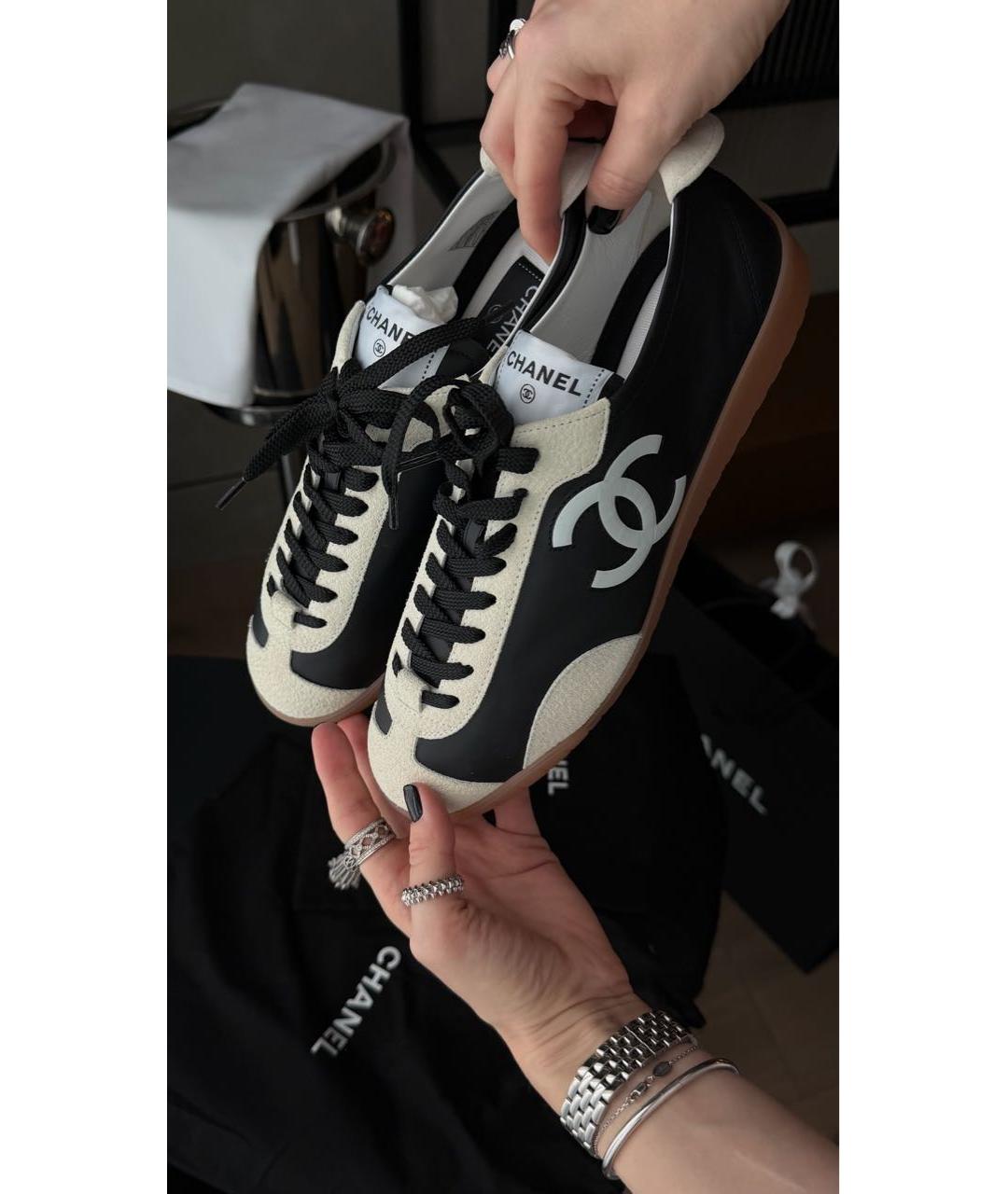 CHANEL Черные кеды, фото 5