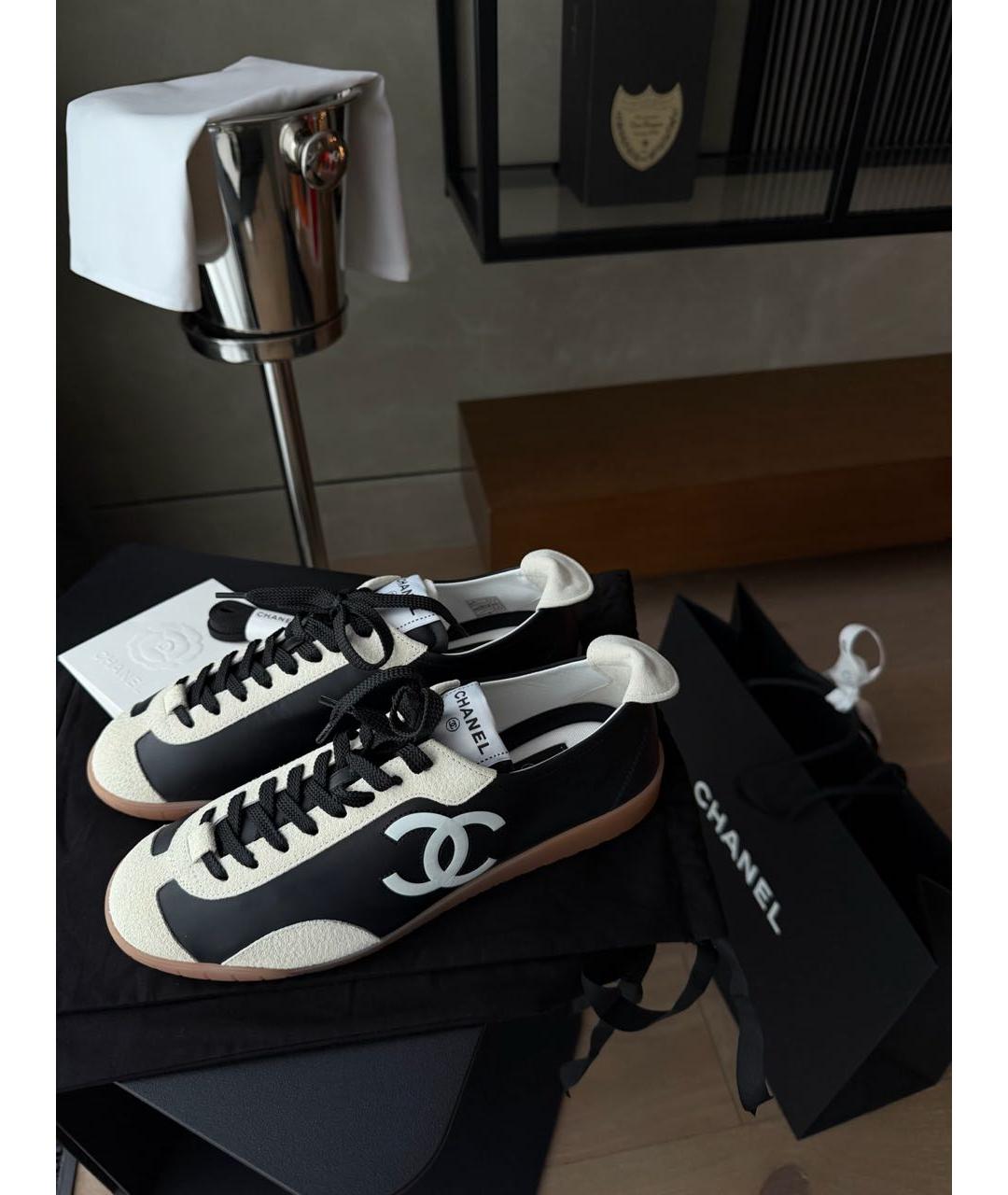 CHANEL Черные кеды, фото 6