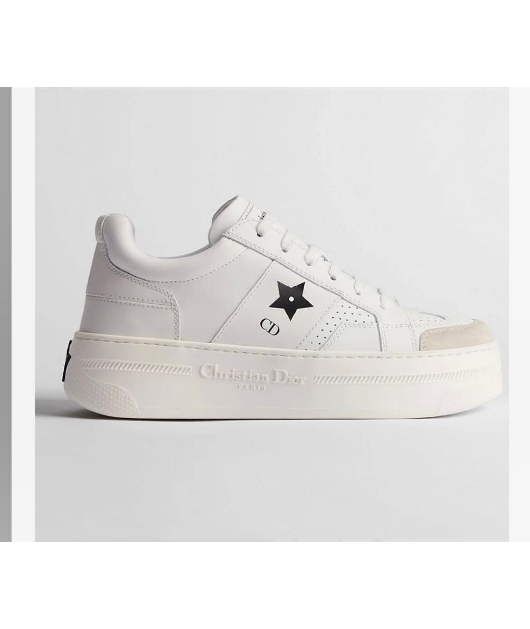 CHRISTIAN DIOR Белые кожаные кроссовки, фото 8