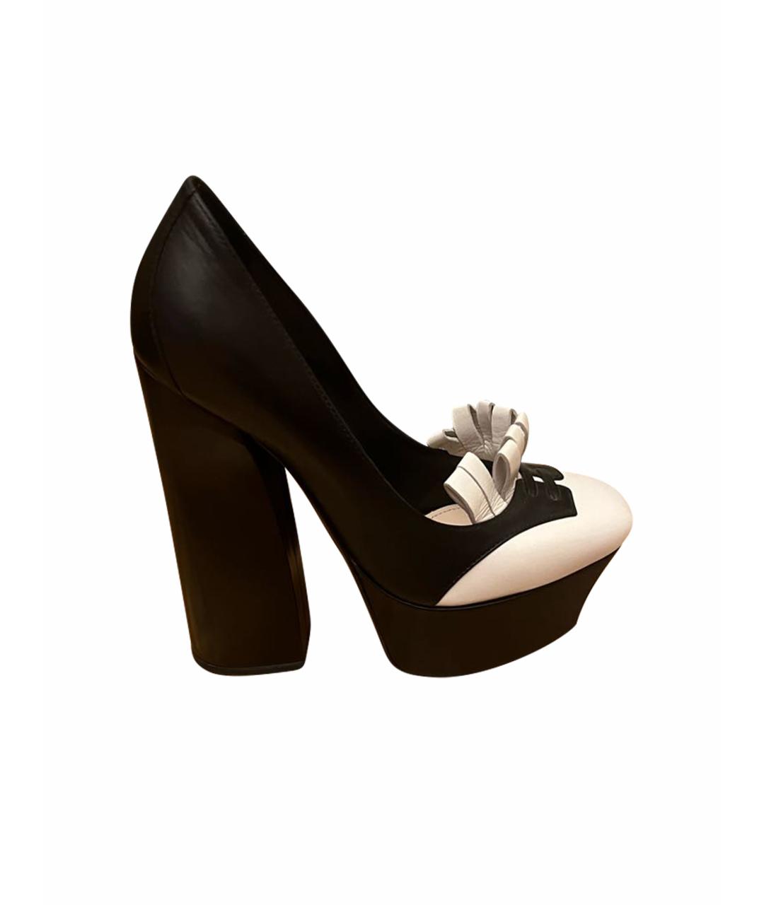 BOTTEGA VENETA Черные кожаные туфли, фото 7